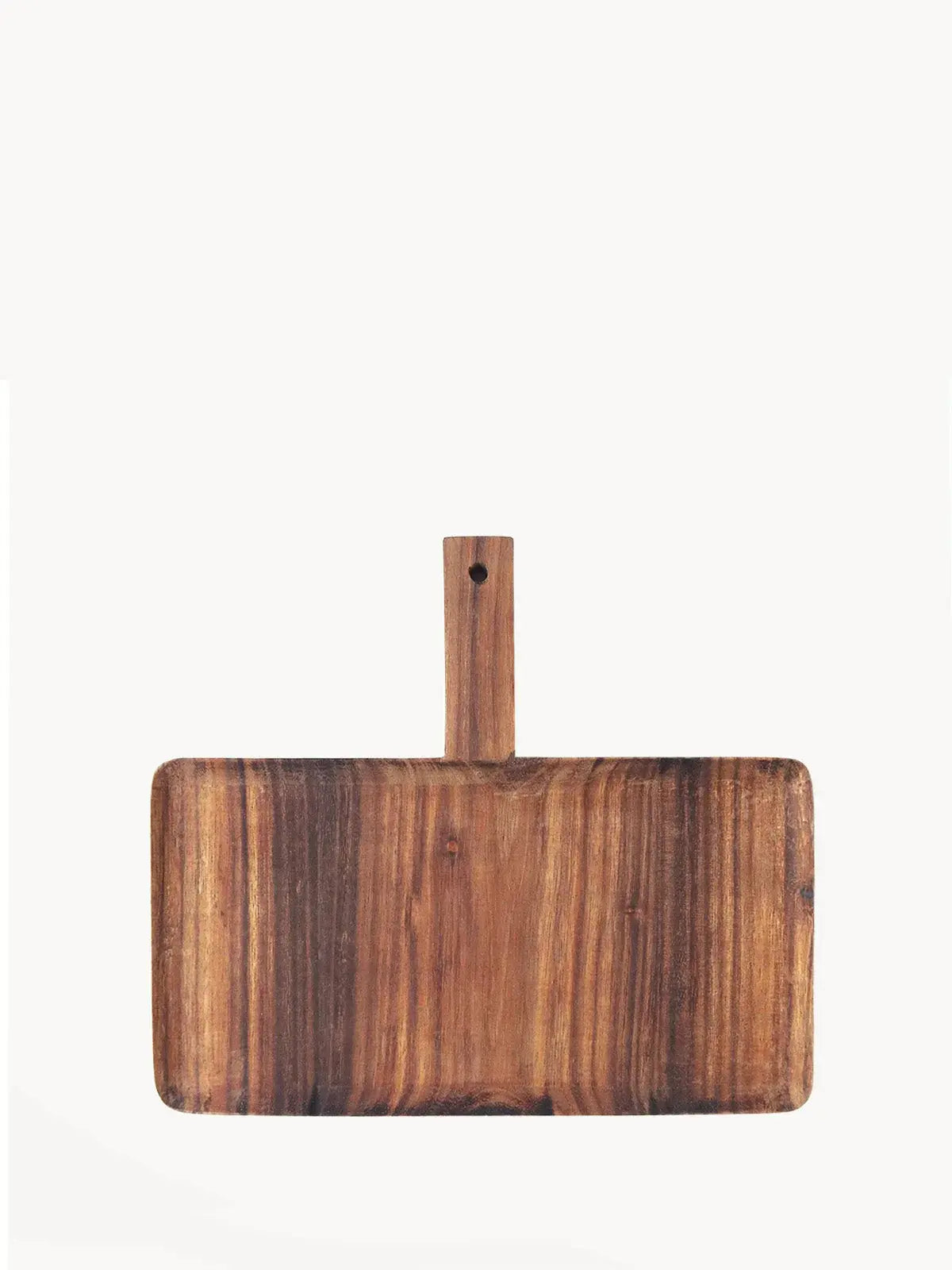 Rustic wooden cutting board with handle, farmhouse kitchen decor