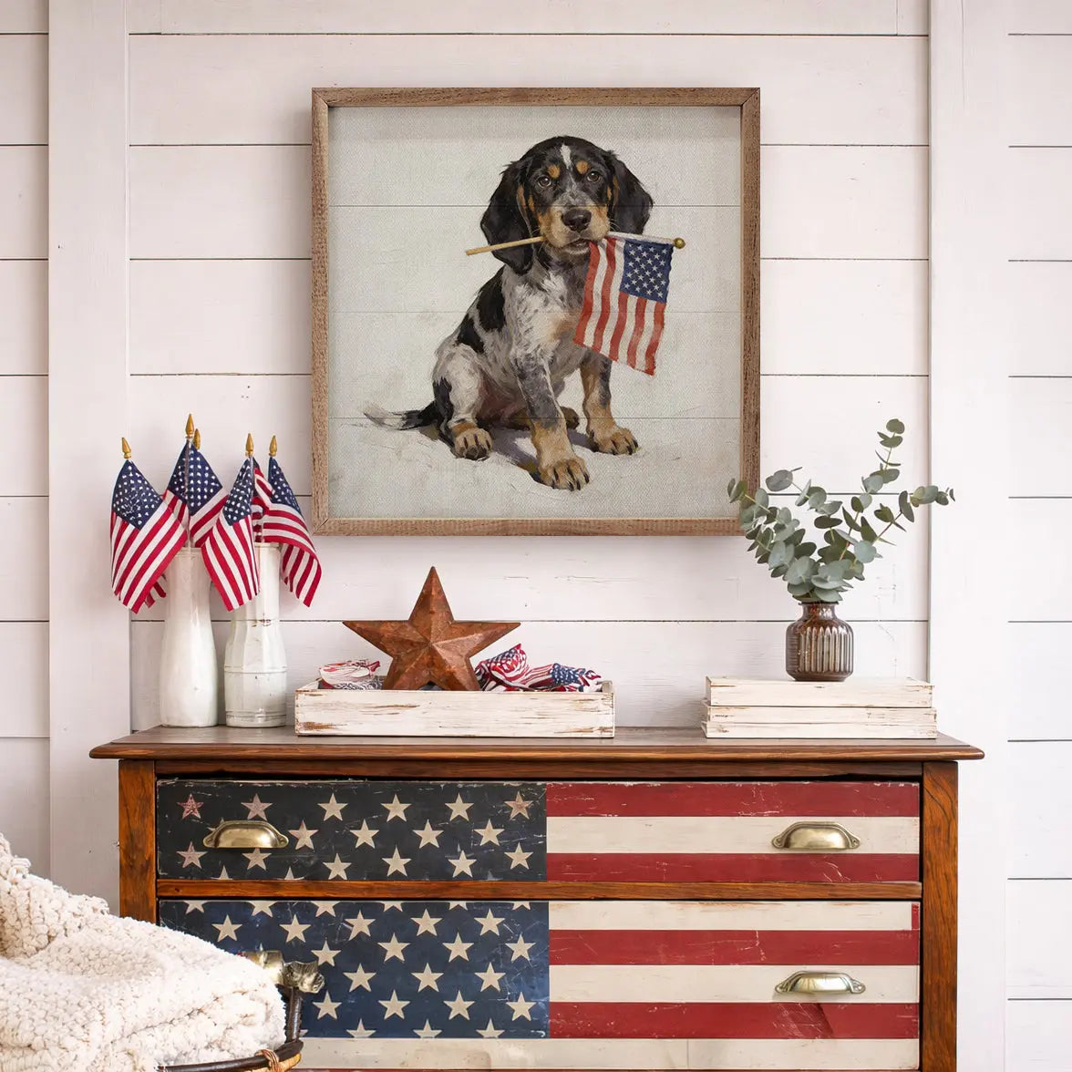 Patriotic Pets Bluetick Coonhound Kendrick Home Patriotic Pets Bluetick Coonhound Kendrick Home