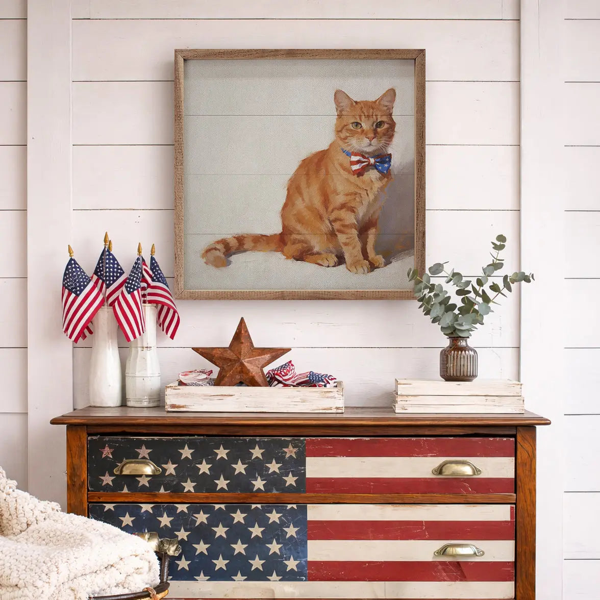 Patriotic Pets Orange Tabby Cat Kendrick Home Patriotic Pets Orange Tabby Cat Kendrick Home