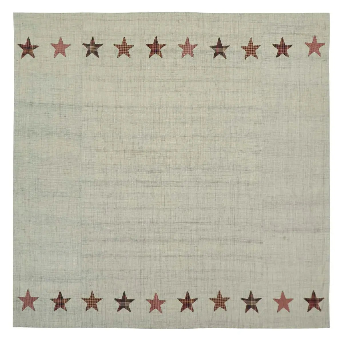 Textile with star pattern on a beige background