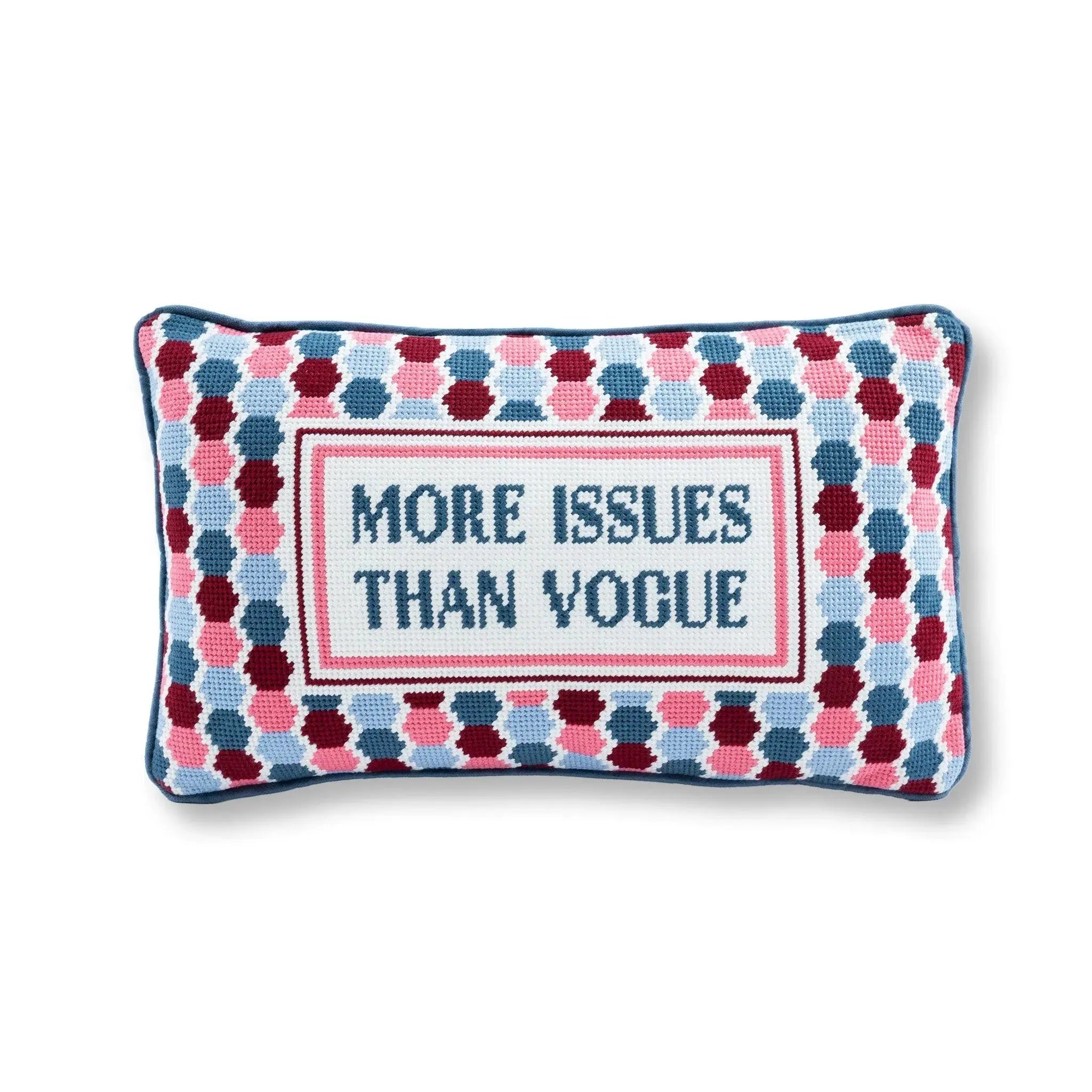 More Issues Needlepoint Pillow Furbish Studio
