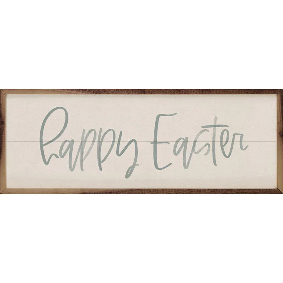 Happy Easter Blue Watercolor