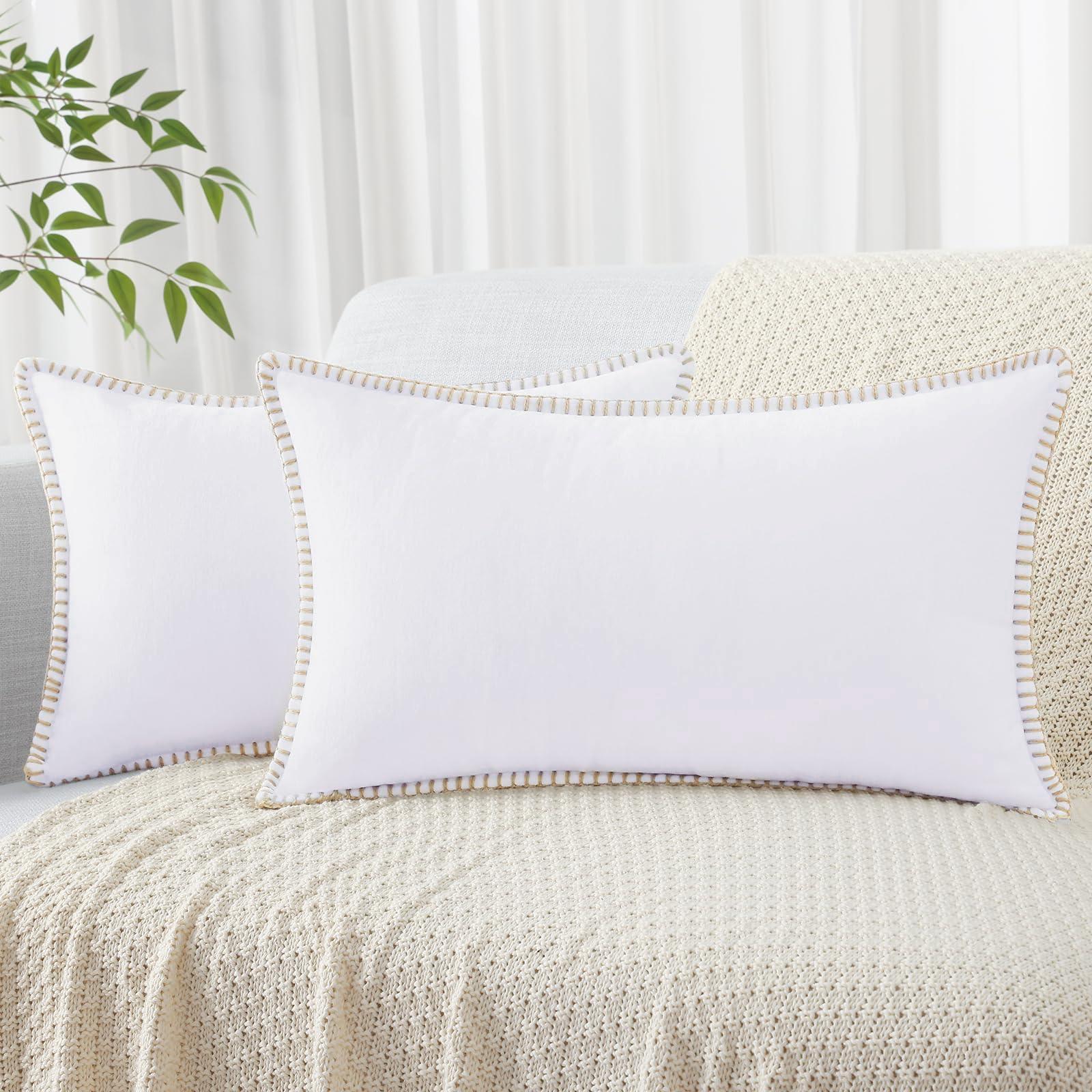 Spring Chenille Soft Throw Pillow Covers – 18" x 18" (Set of 2) - KJ Cozy Designs