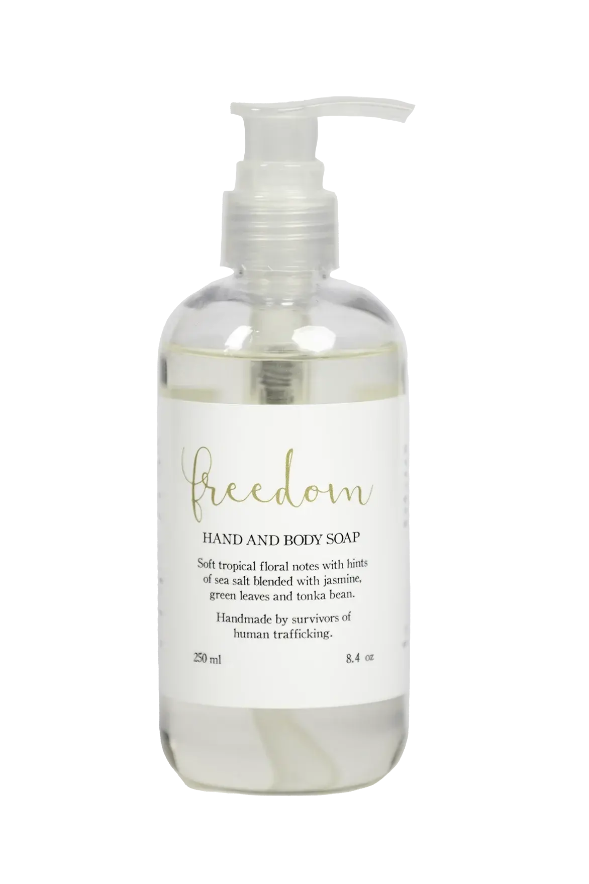 Freedom hand and body soap with tropical floral scent, handmade bath essential for cozy home decor