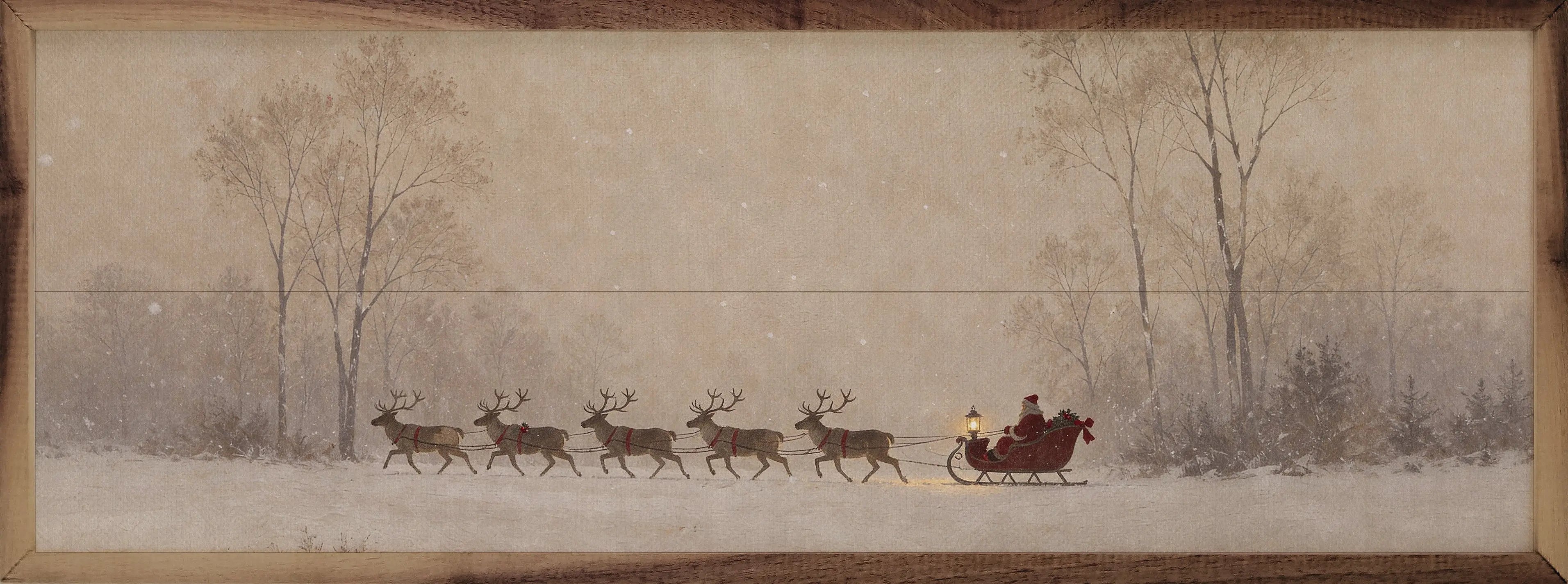 Sleigh Across The Winter Meadow Kendrick Home Sleigh Across The Winter Meadow Kendrick Home