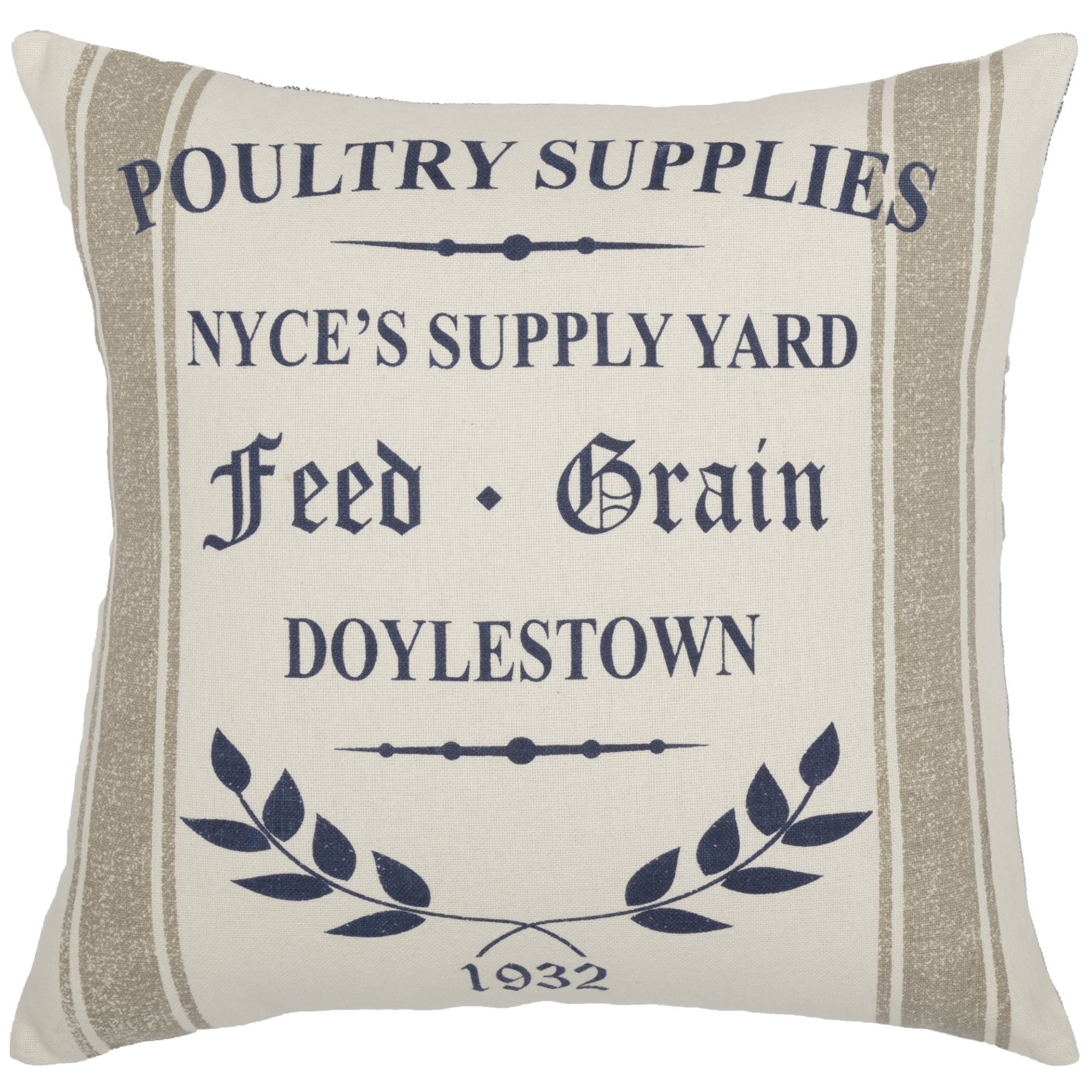 Doylestown NYCE Supply Yard Pillow Cover – 18" x 18"