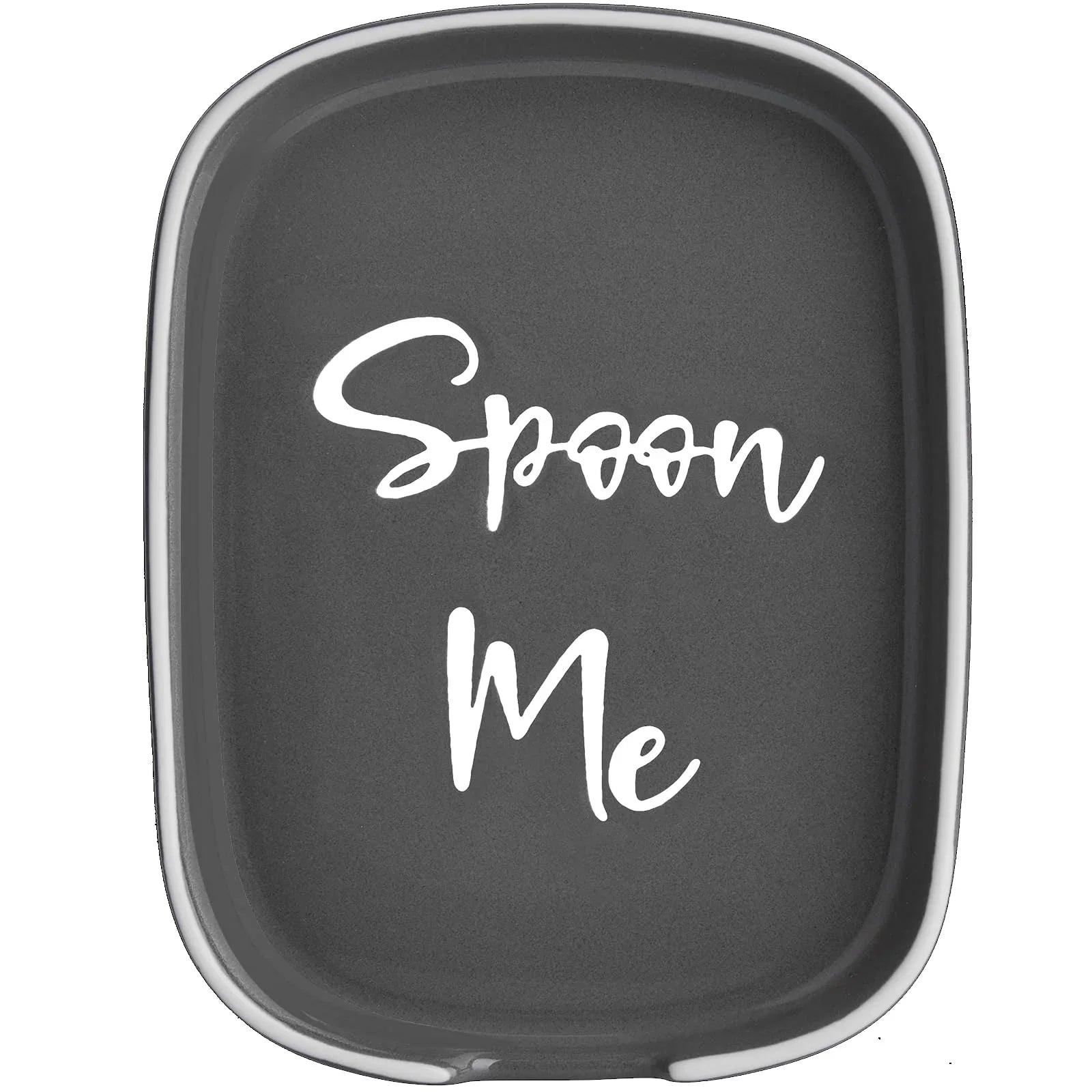 Ceramic Spoon Rest for Kitchen Counter & Stove Top - KJ Cozy Designs