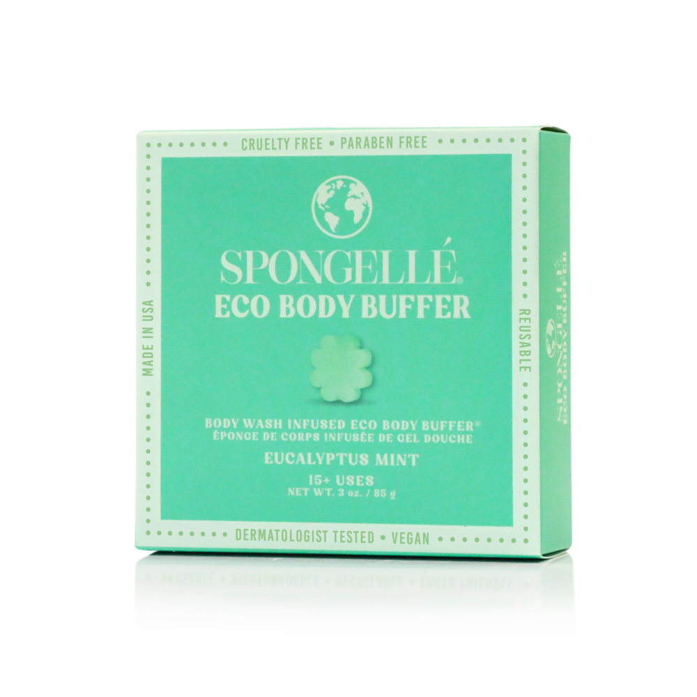 Spongellé Eco Body Buffer packaging on a white background