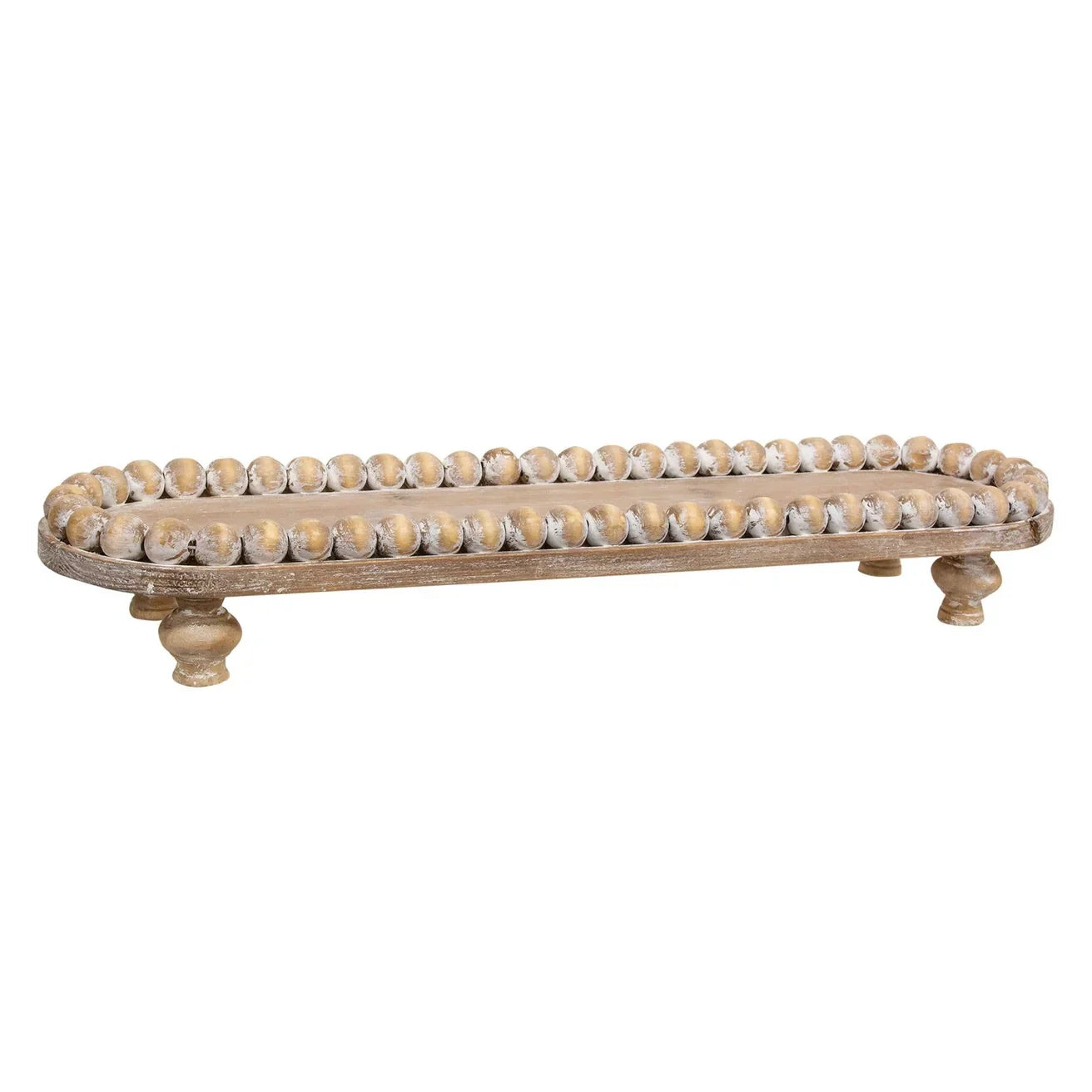 Beaded Edge Wooden Tray
