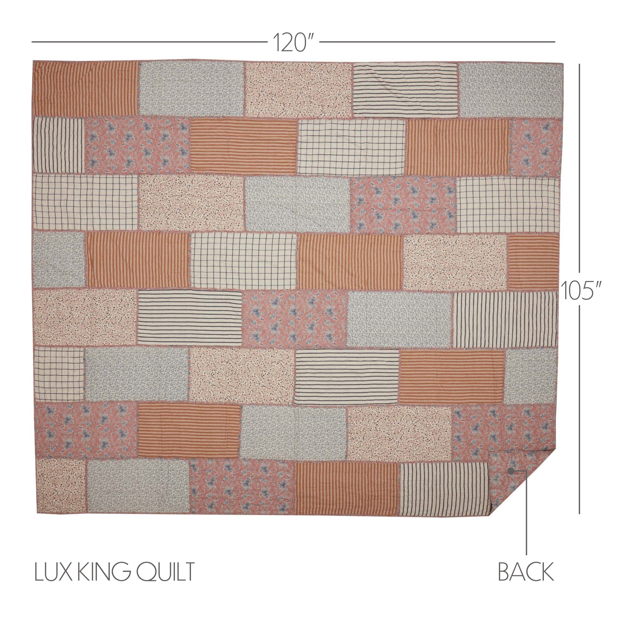 Kaila Luxury King Quilt 120Wx105L