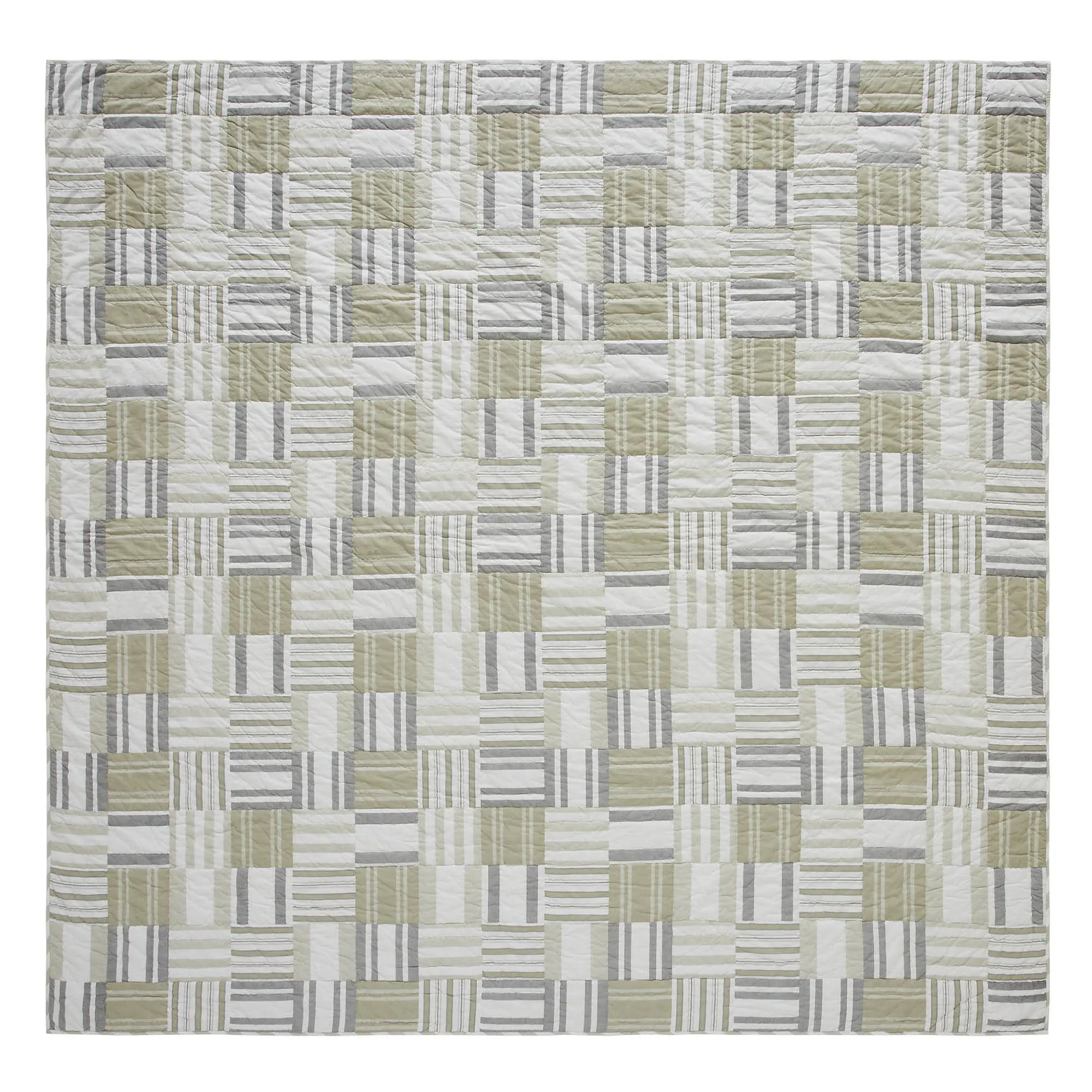 Patterned rug with a geometric design on a white background