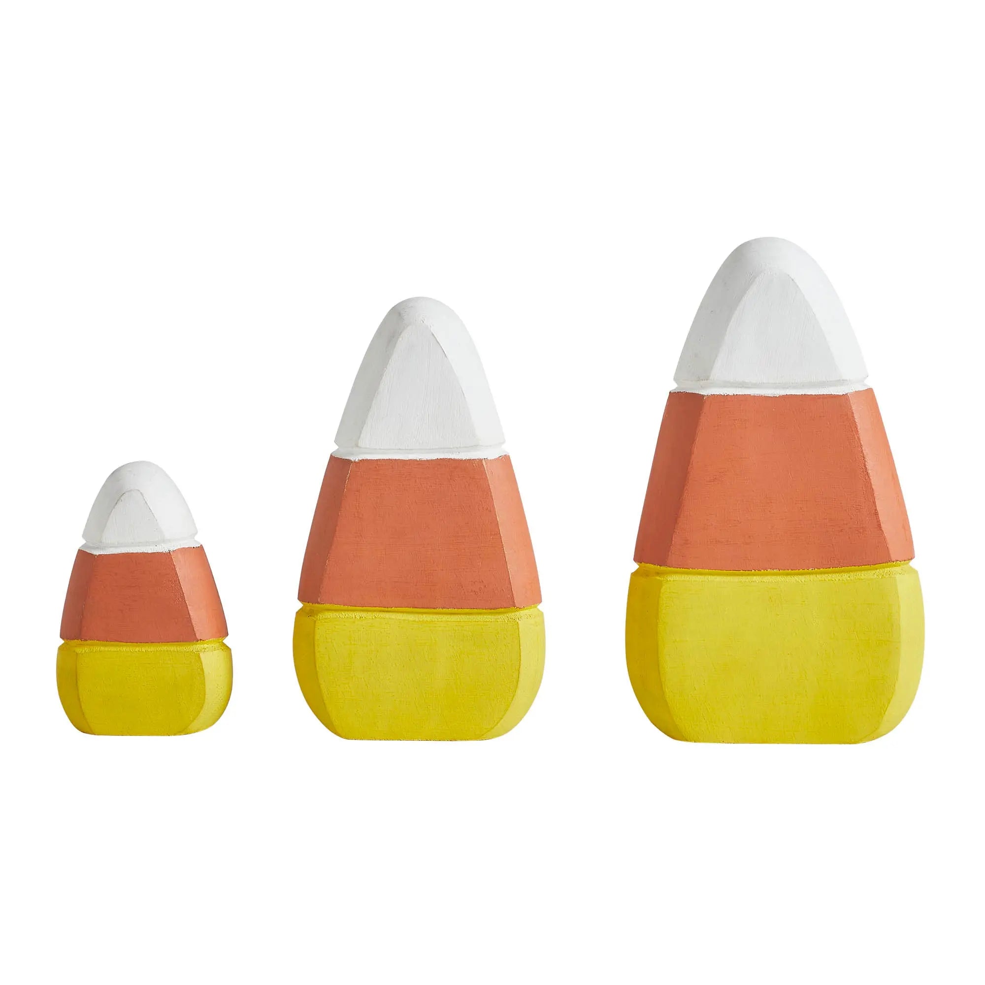 Fall Autumn Candy Corn Wooden Décor Set of 3
