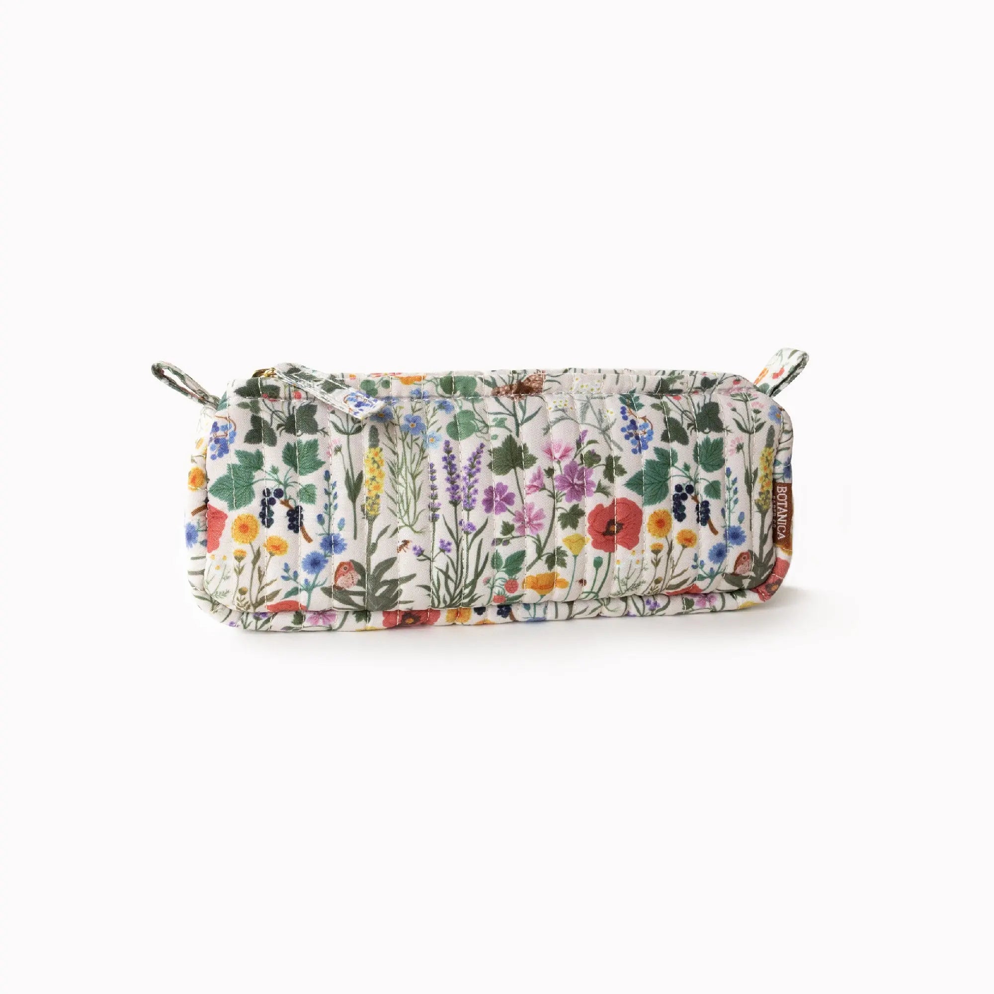 BOTANIST | Cotton Quilted Pencil Pouch Botanica Paper Co.® BOTANIST | Cotton Quilted Pencil Pouch Botanica Paper Co.®