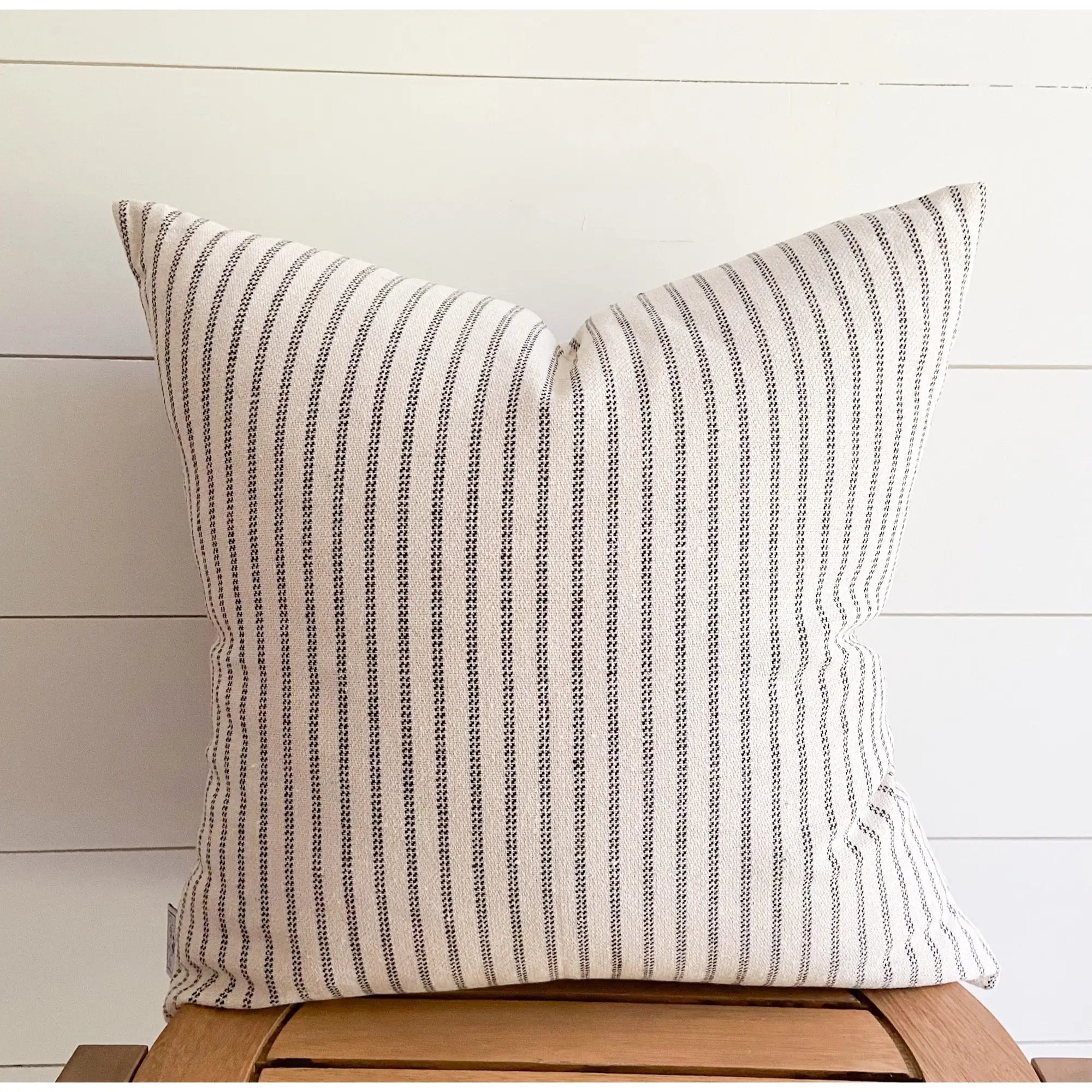 The Amelia Woven Pillow Cover 18x18 Cotton and Crate