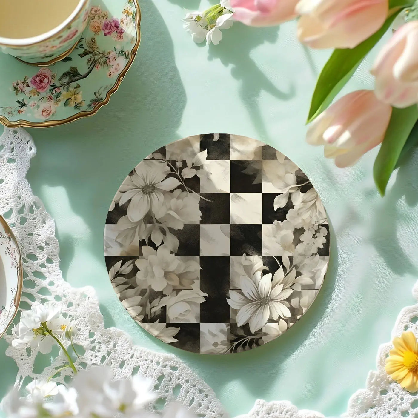Courtly Check Coasters Gia Roma Courtly Check Coasters Gia Roma