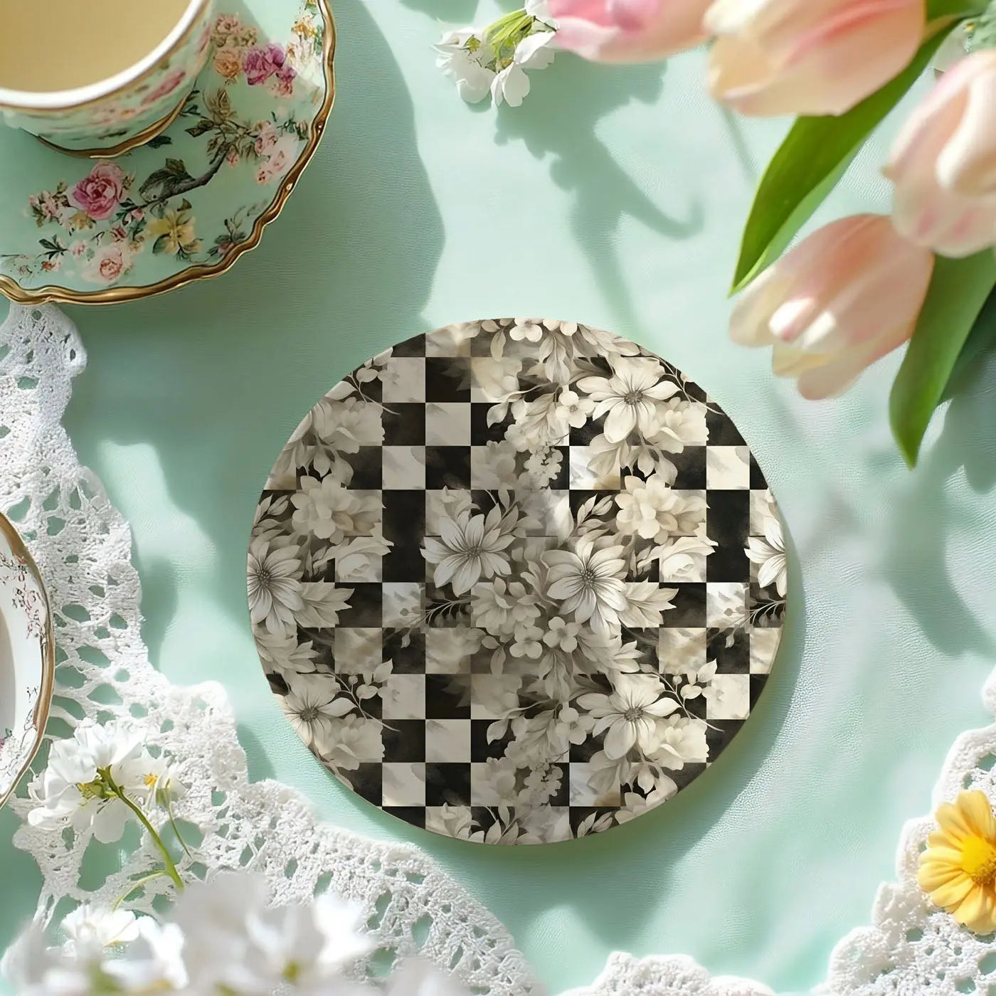 Courtly Check Coasters Gia Roma Courtly Check Coasters Gia Roma