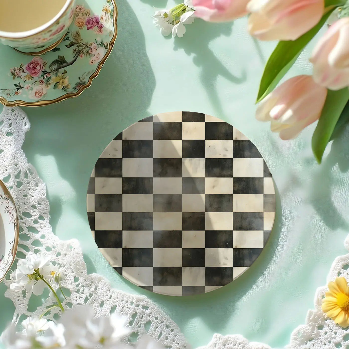 Courtly Check Coasters Gia Roma Courtly Check Coasters Gia Roma
