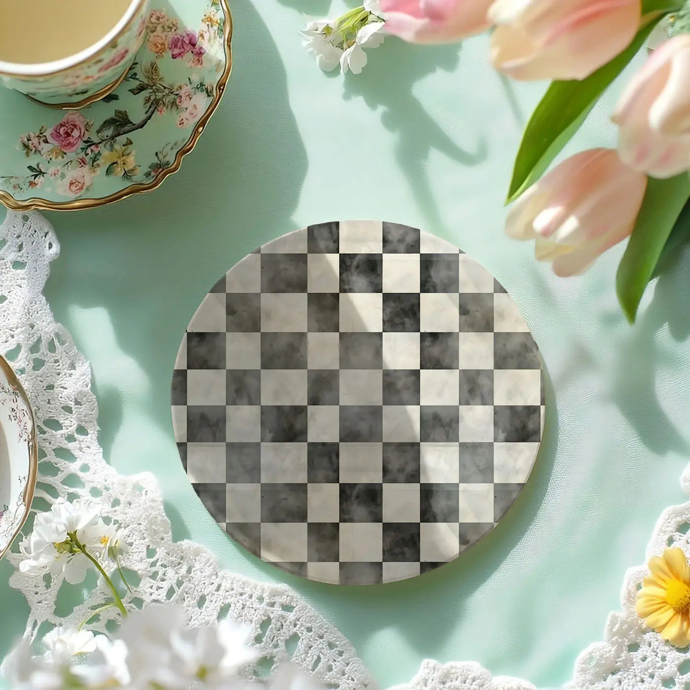 Courtly Check Coasters Gia Roma Courtly Check Coasters Gia Roma