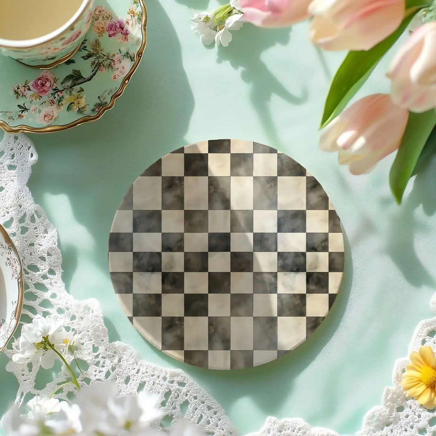 Courtly Check Coasters Gia Roma Courtly Check Coasters Gia Roma