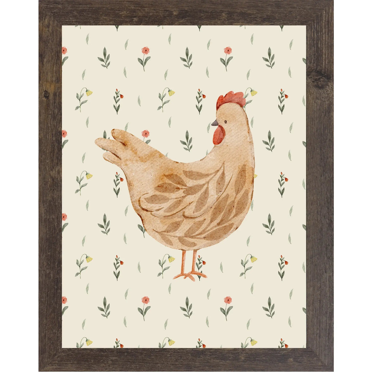 Botanical Farmhouse Hen Wall Art – Watercolor Chicken Kitchen Decor Summer Snow Art Botanical Farmhouse Hen Wall Art – Watercolor Chicken Kitchen Decor Summer Snow Art