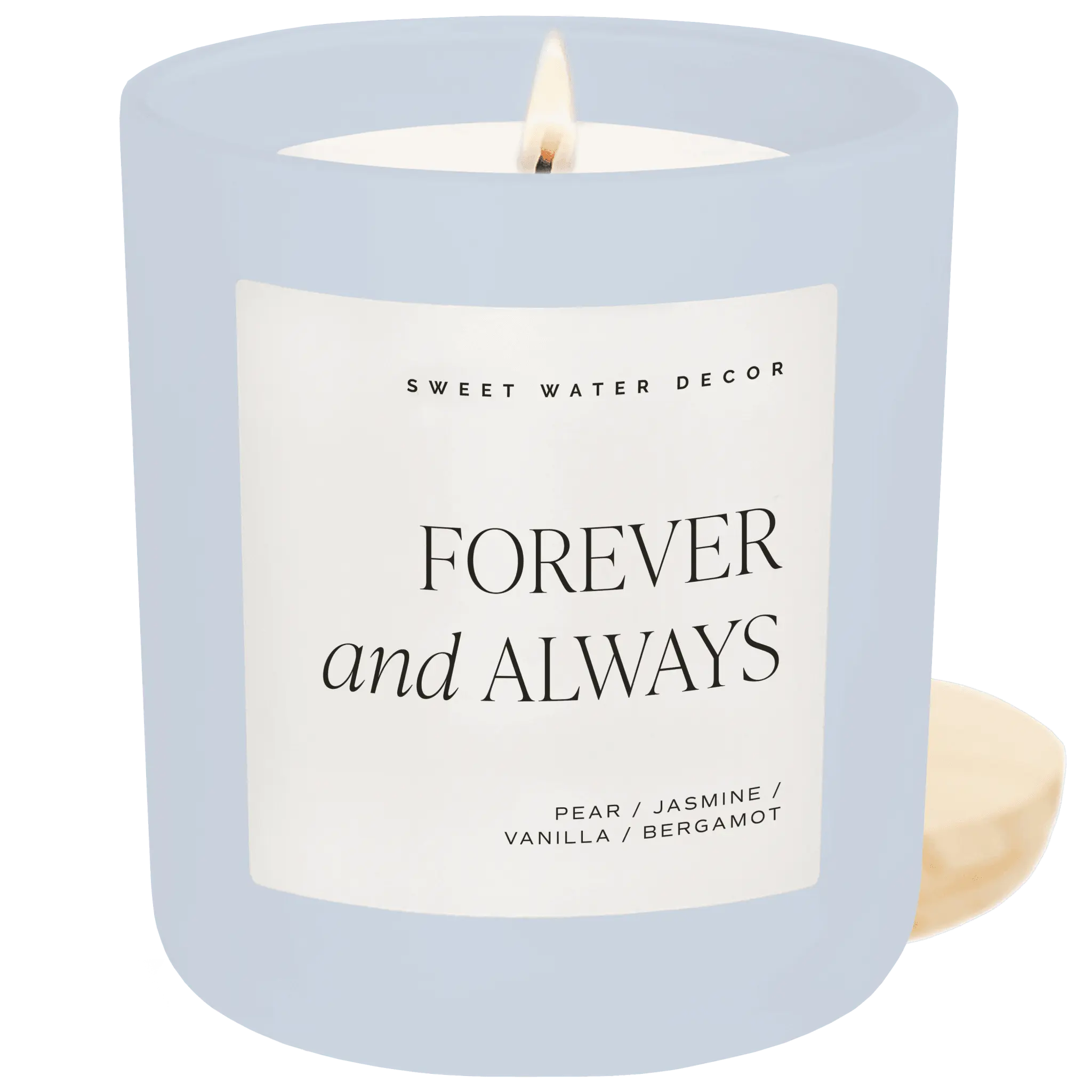 Forever and Always Soy Candle - Blue Matte Jar - 15 oz (Cashmere and Vanilla) Sweet Water Decor Forever and Always Soy Candle - Blue Matte Jar - 15 oz (Cashmere and Vanilla) Sweet Water Decor