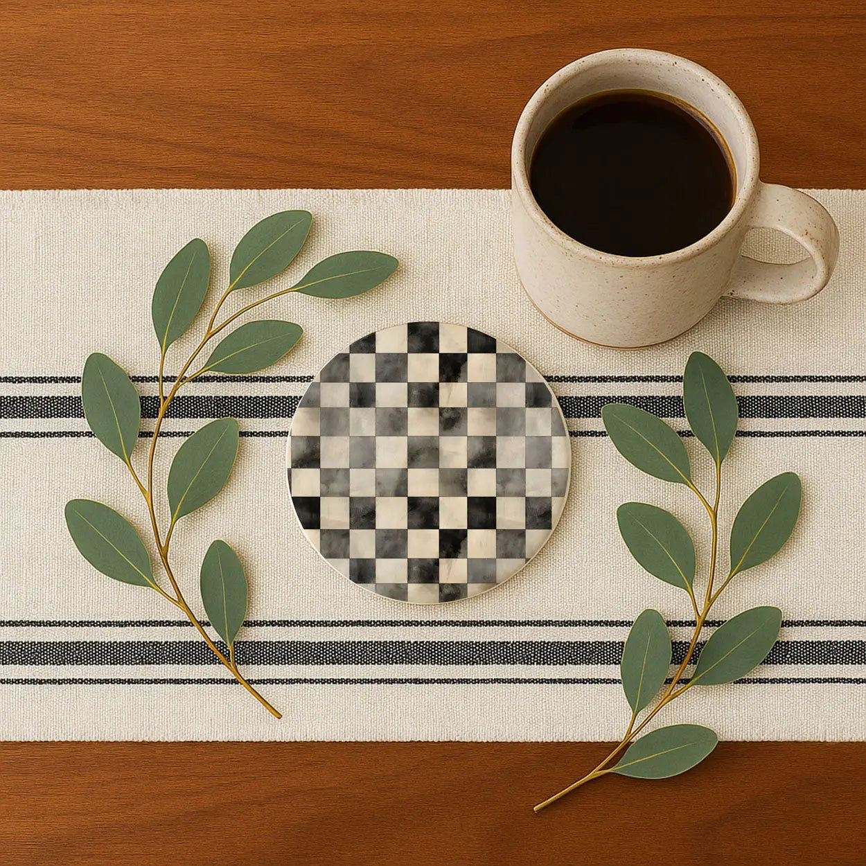 Courtly Check Coasters Gia Roma Courtly Check Coasters Gia Roma