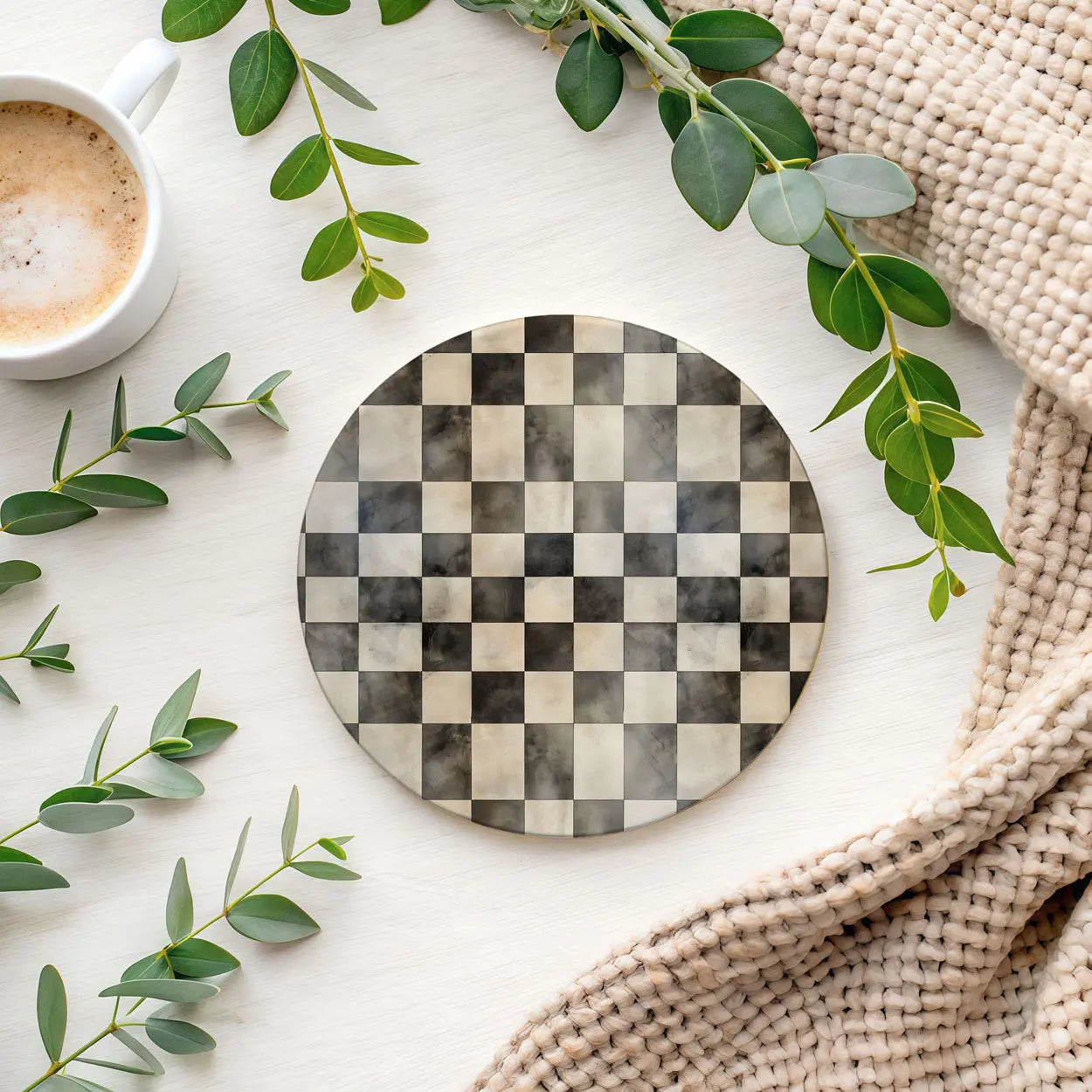 Courtly Check Coasters Gia Roma Courtly Check Coasters Gia Roma