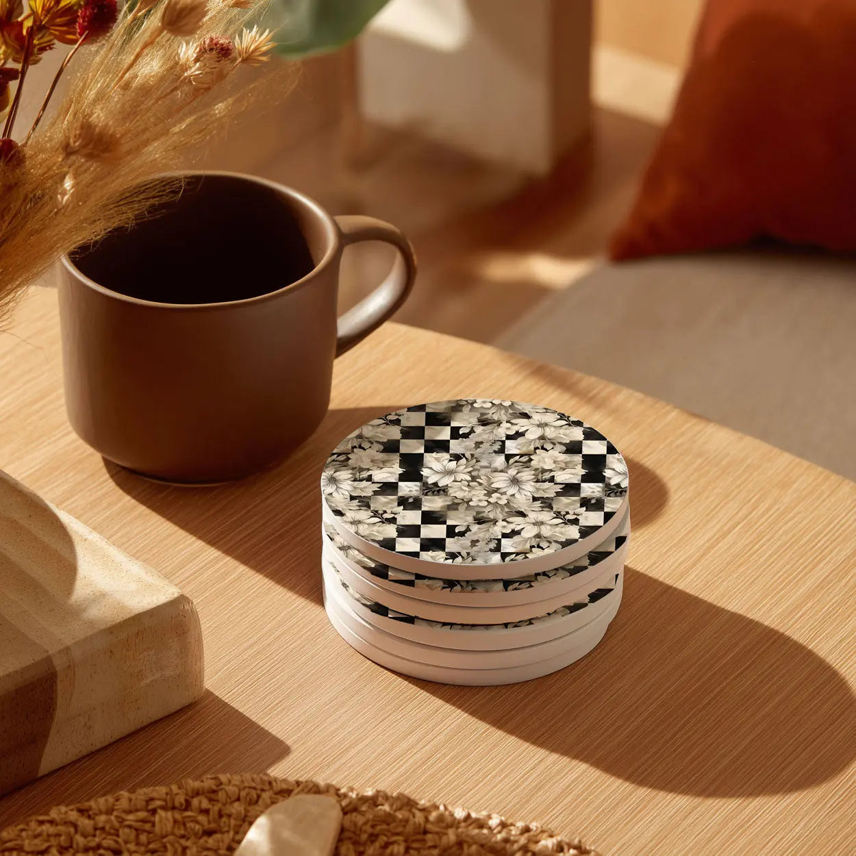 Courtly Check Coasters Gia Roma Courtly Check Coasters Gia Roma
