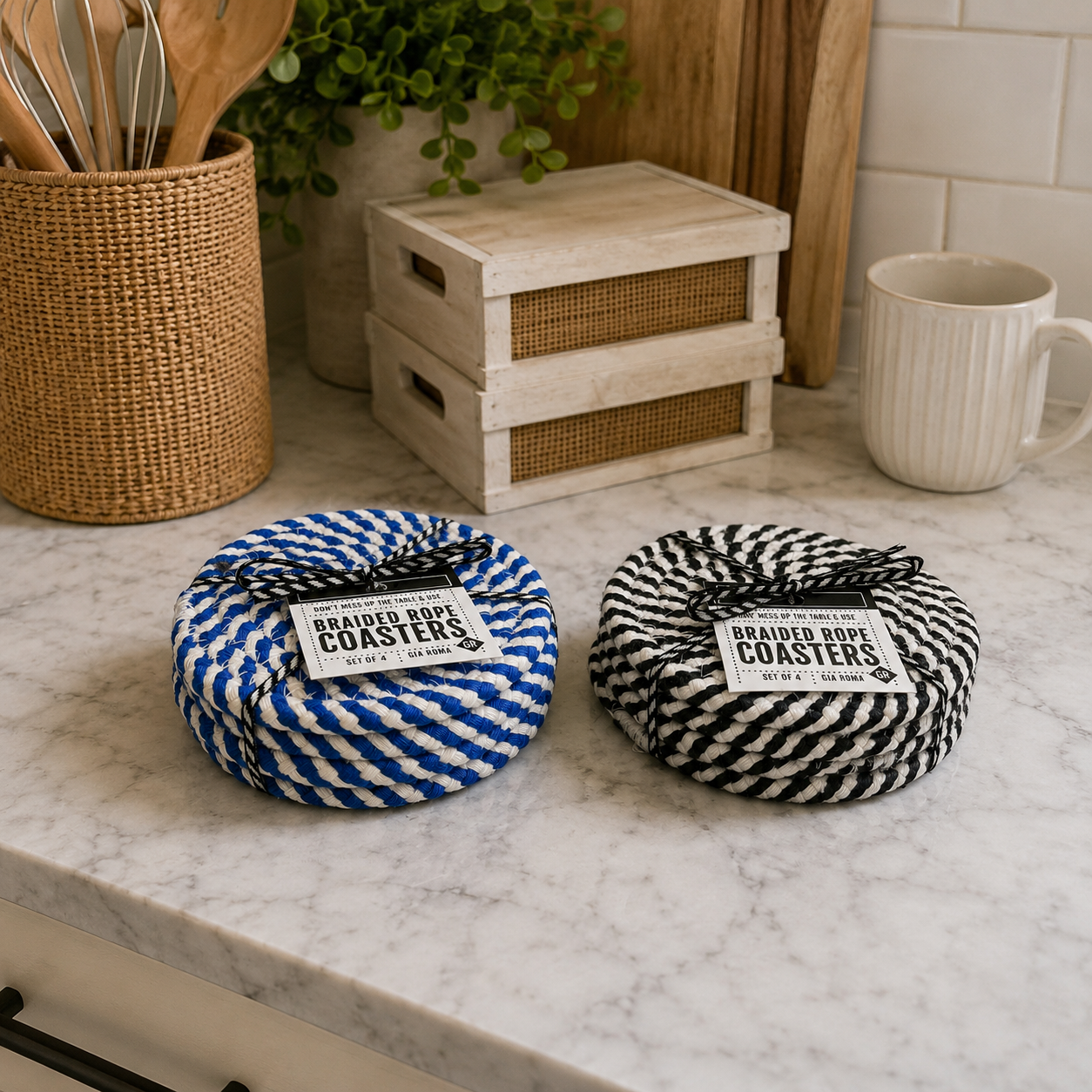Blue Braided 4pk Gia Roma