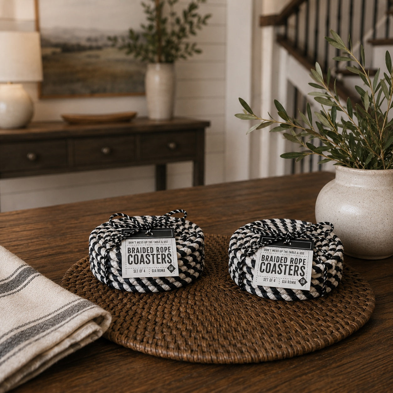 Fall Fabric Coasters Gia Roma Fall Fabric Coasters Gia Roma