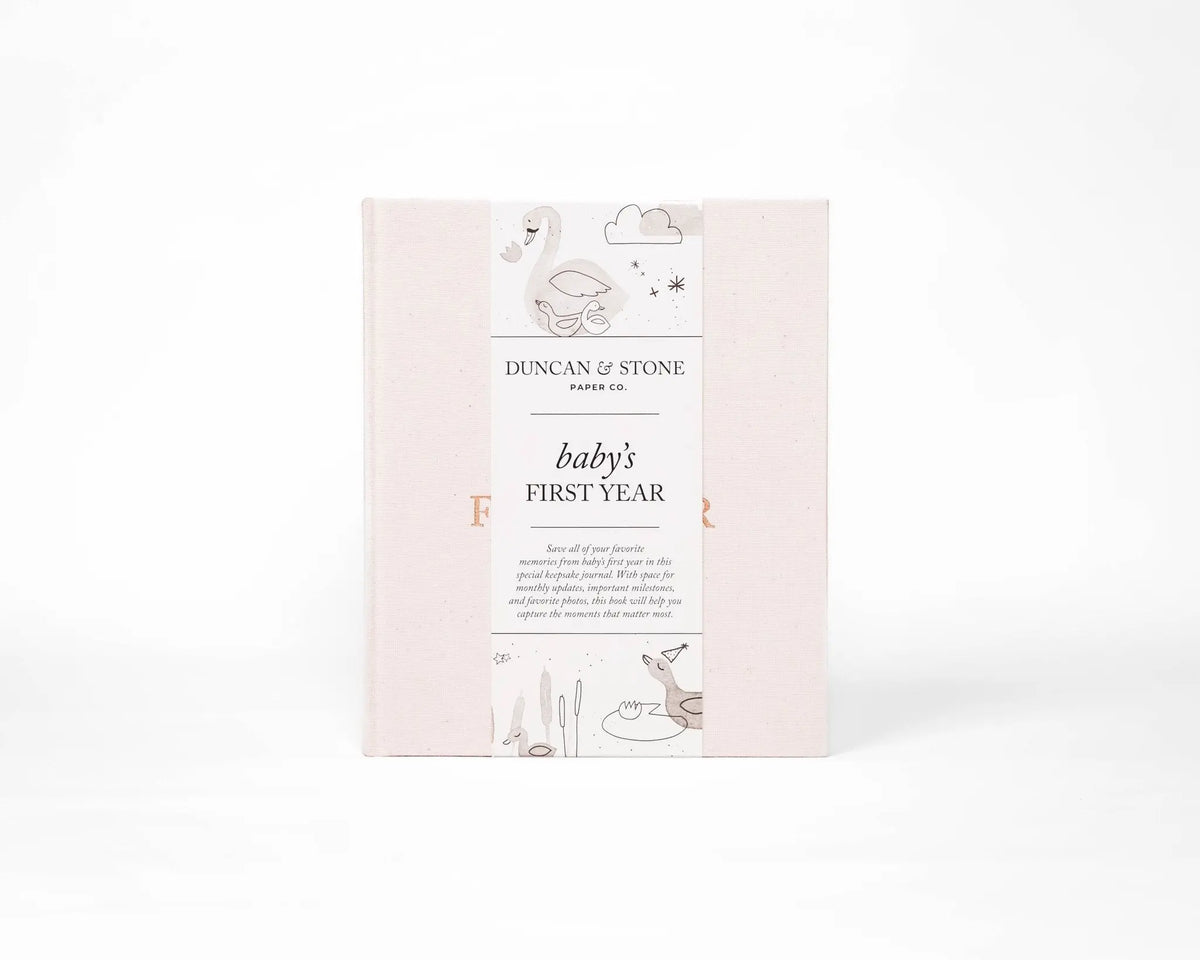 Product packaging for 'Baby's First Year' by Duncan & Stone on a white background