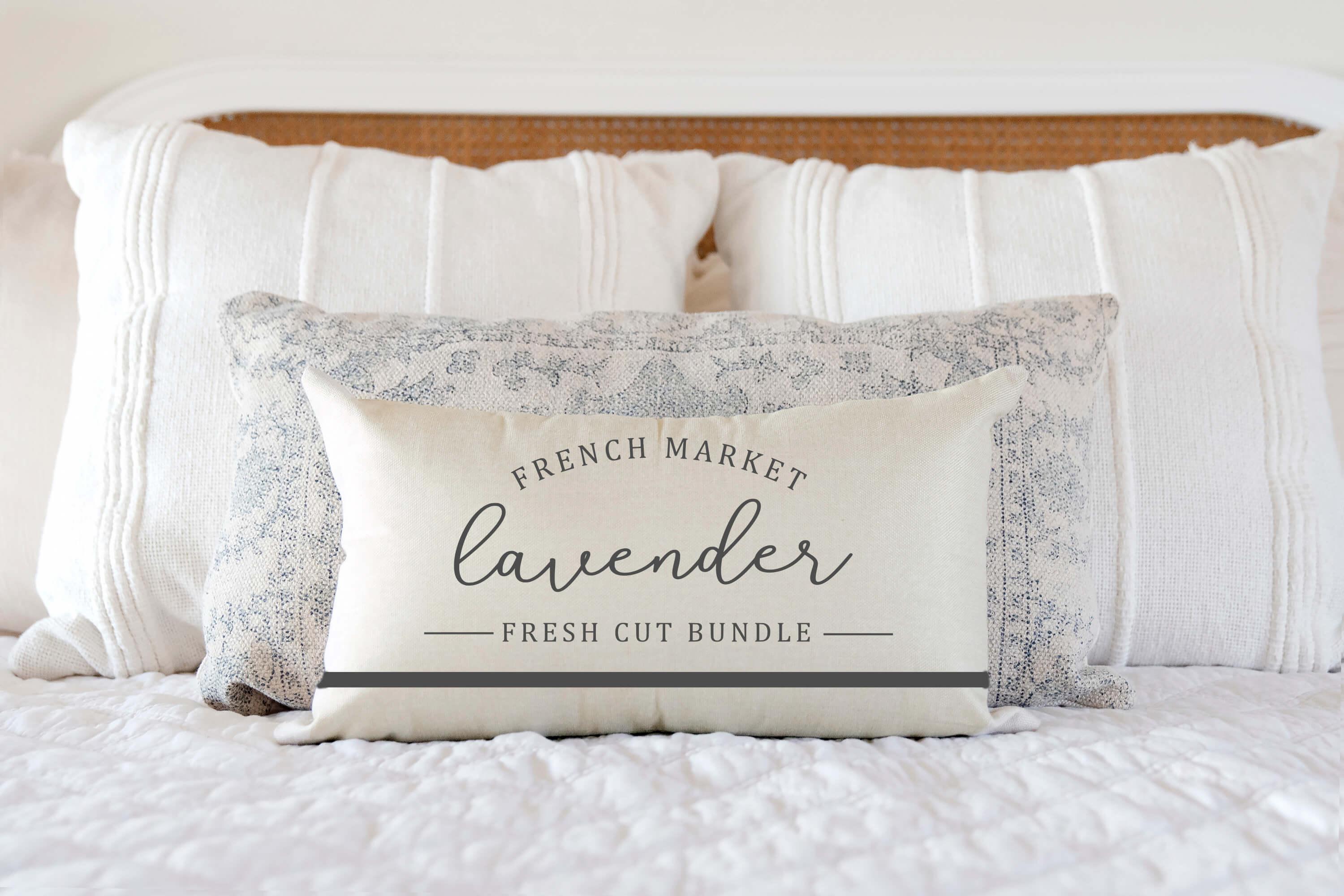 French Market Lavender – Spring Pillow Cover (12x20”)