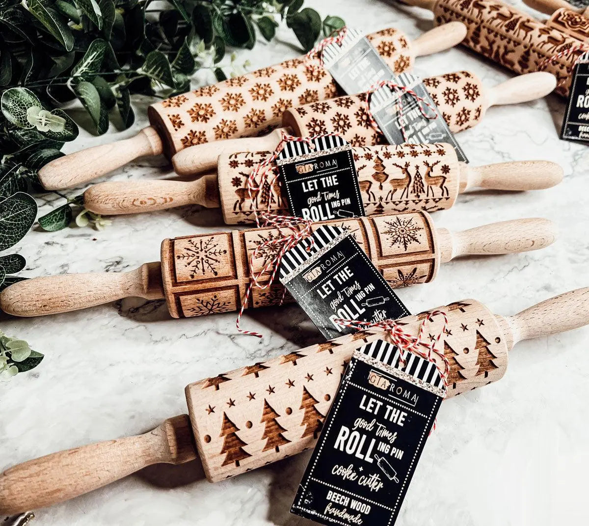 Christmas Rolling Pin Set | 10 Styles Gia Roma