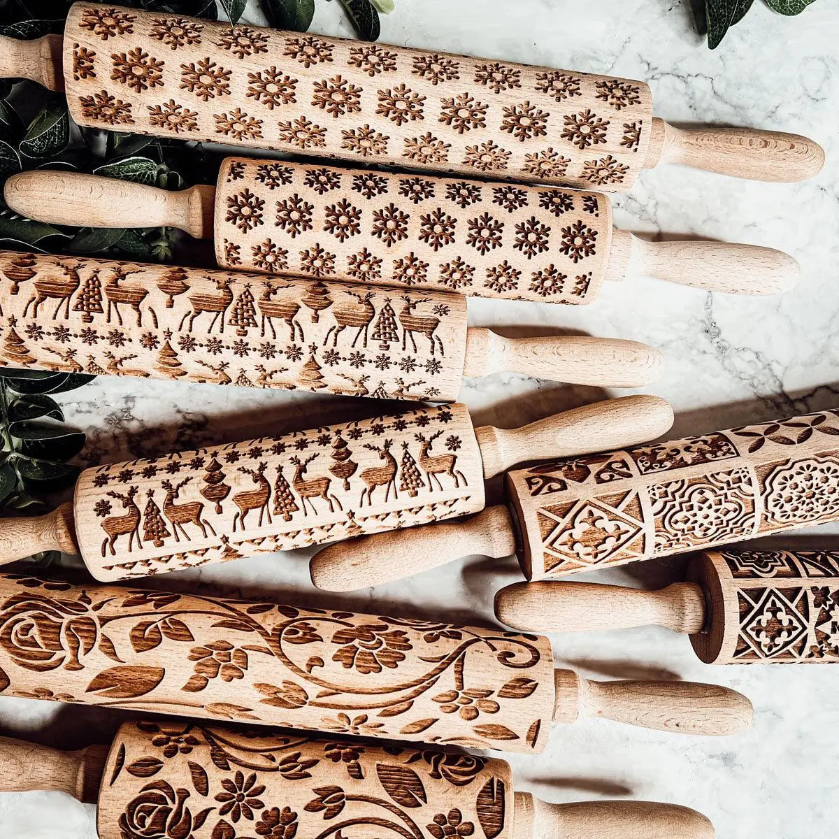 Christmas Rolling Pin Set | 10 Styles Gia Roma