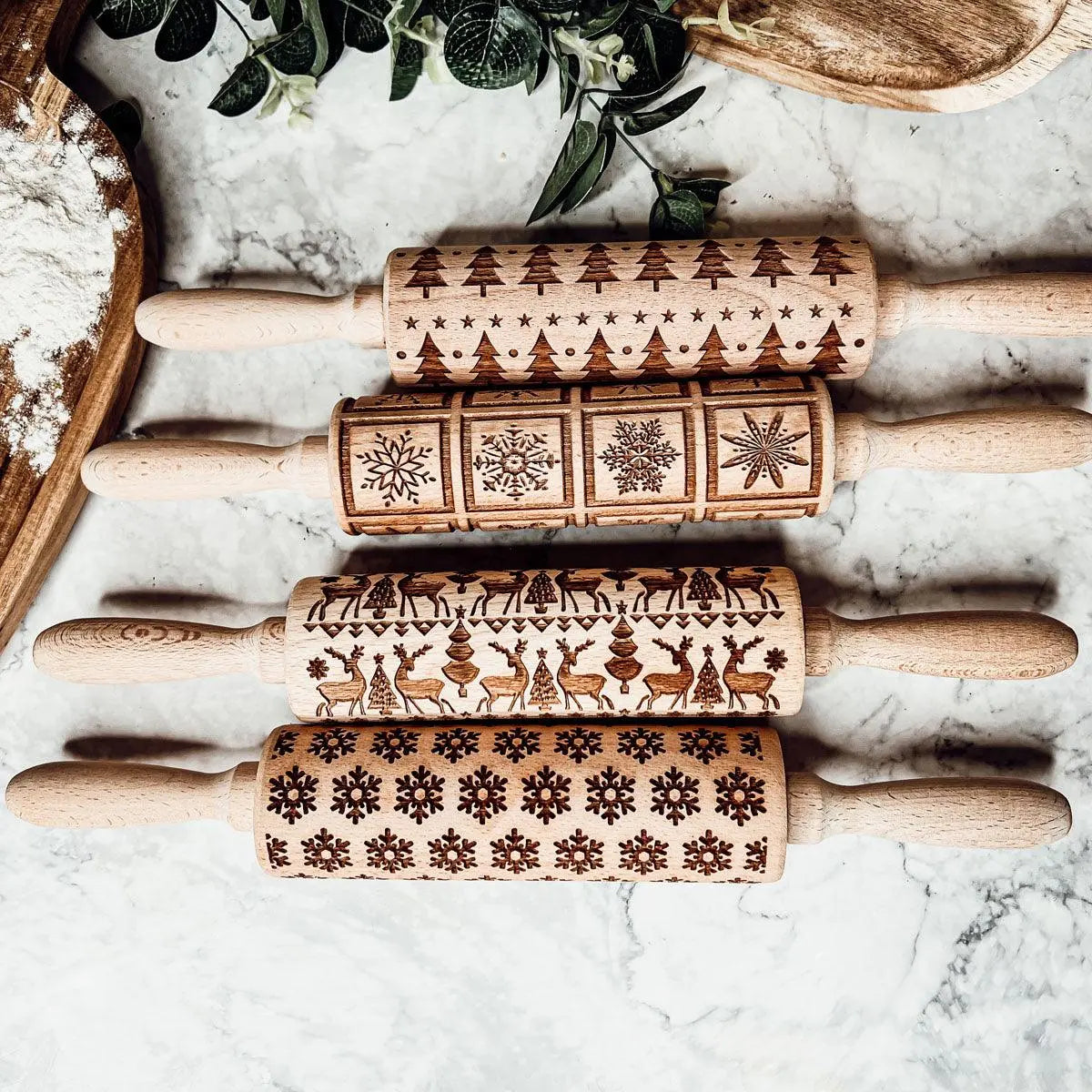 Christmas Rolling Pin Set | 10 Styles Gia Roma