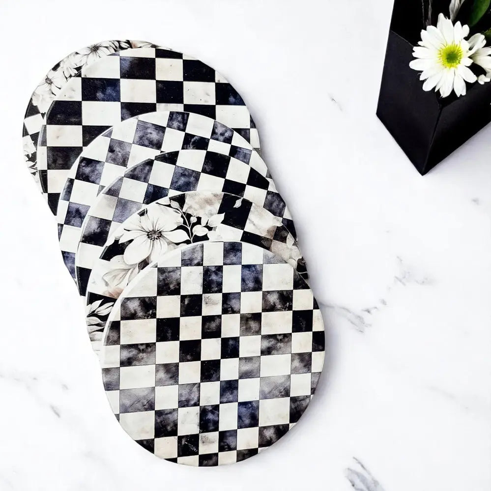 Courtly Check Coasters Gia Roma Courtly Check Coasters Gia Roma