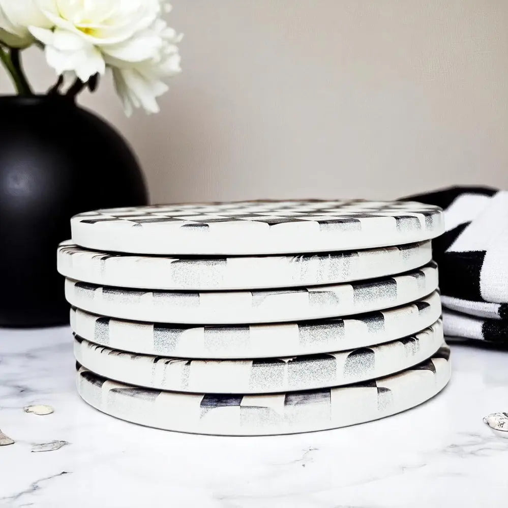 Courtly Check Coasters Gia Roma Courtly Check Coasters Gia Roma