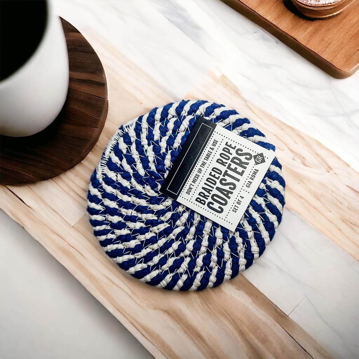 Blue Braided 4pk Gia Roma