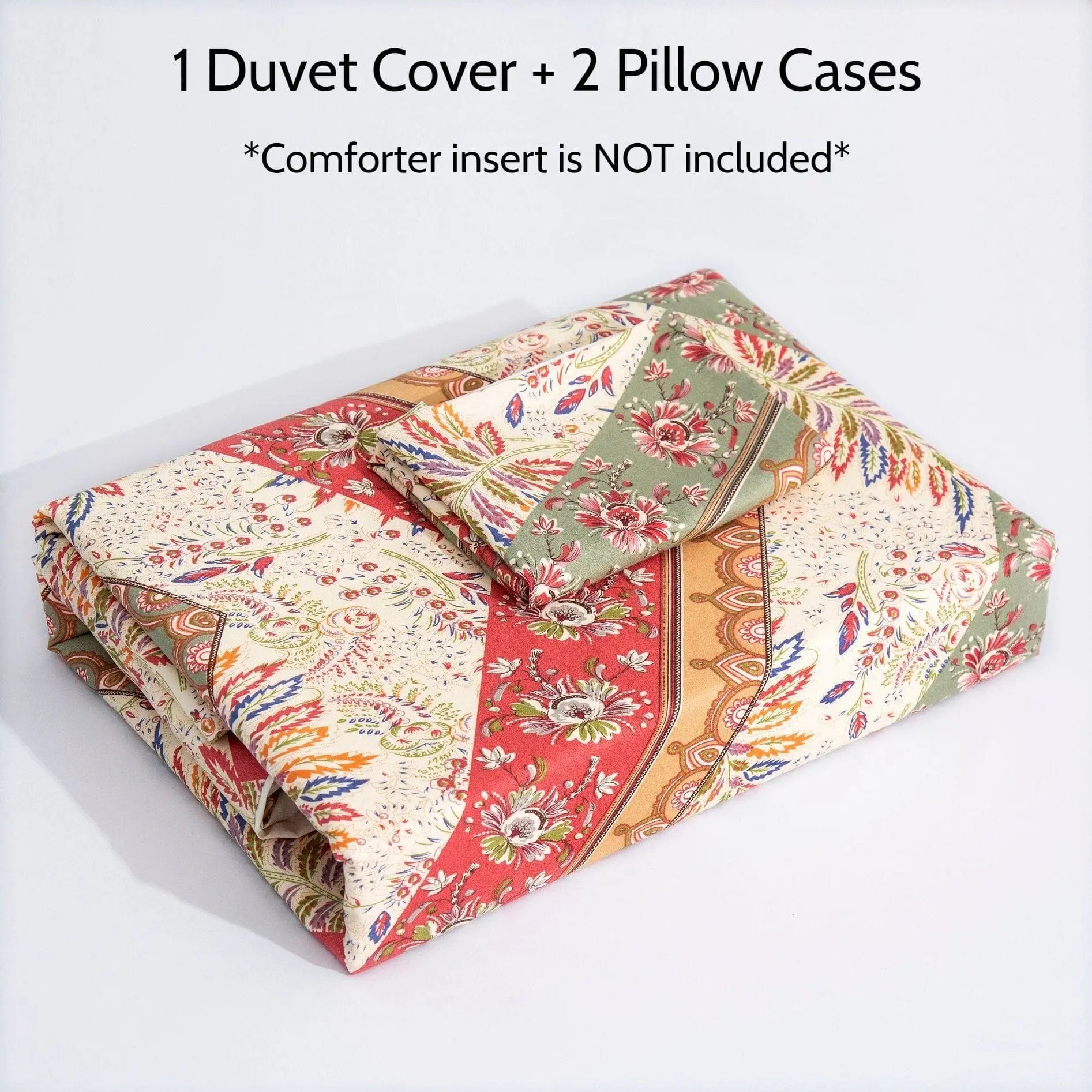 DaDa Bedding Cranberry Sage Floral Chevron Duvet Cover Set DaDalogy Bedding Collection DaDa Bedding Cranberry Sage Floral Chevron Duvet Cover Set DaDalogy Bedding Collection