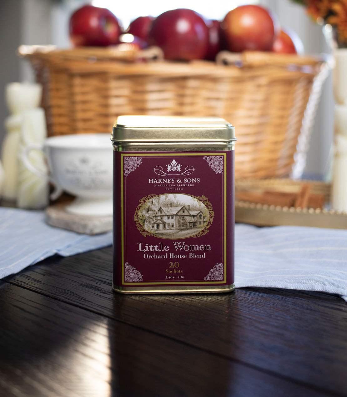 Little Women Orchard House Blend, Tin of 20 Sachets Harney & Sons Fine Teas