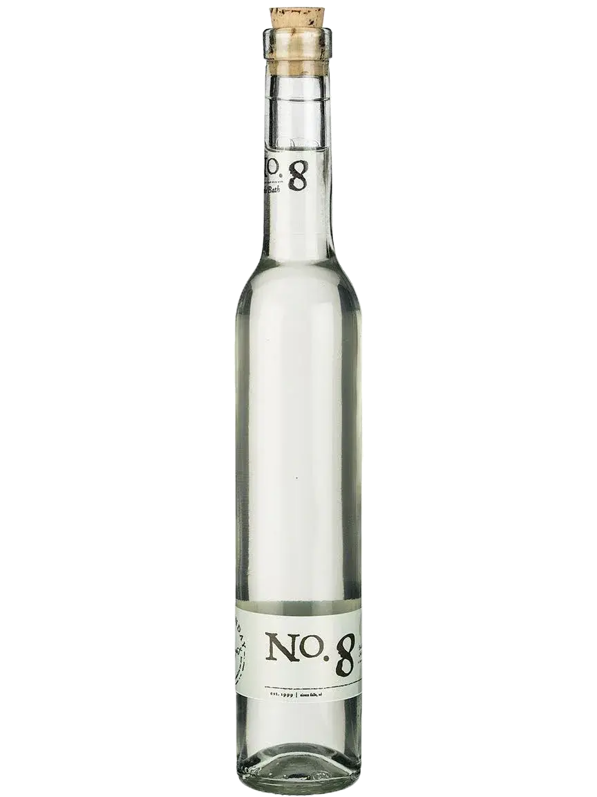 No. 8 bath oil in clear glass bottle with cork stopper, farmhouse bath essentials