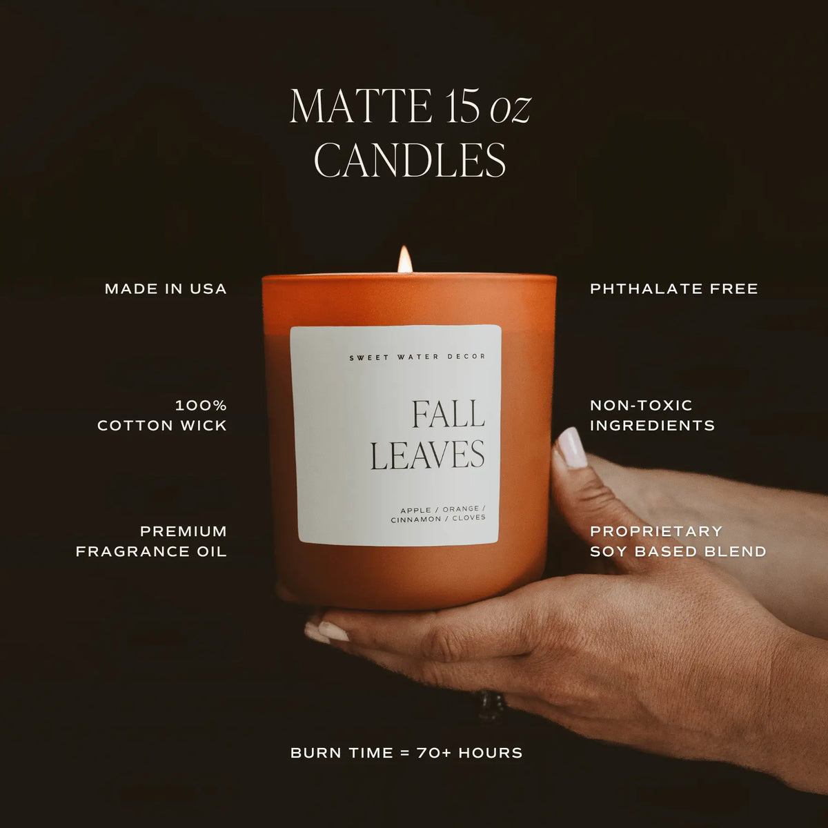 Spooky Season Soy Candle - Orange Matte Jar - 15 oz (Cozy Season) Sweet Water Decor Spooky Season Soy Candle - Orange Matte Jar - 15 oz (Cozy Season) Sweet Water Decor