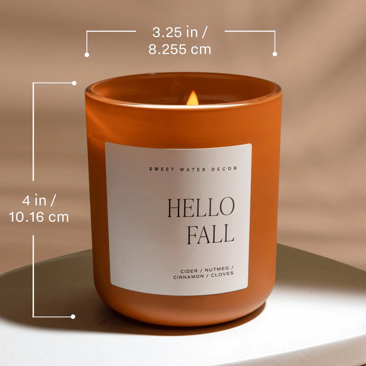 Spooky Season Soy Candle - Orange Matte Jar - 15 oz (Cozy Season) Sweet Water Decor Spooky Season Soy Candle - Orange Matte Jar - 15 oz (Cozy Season) Sweet Water Decor