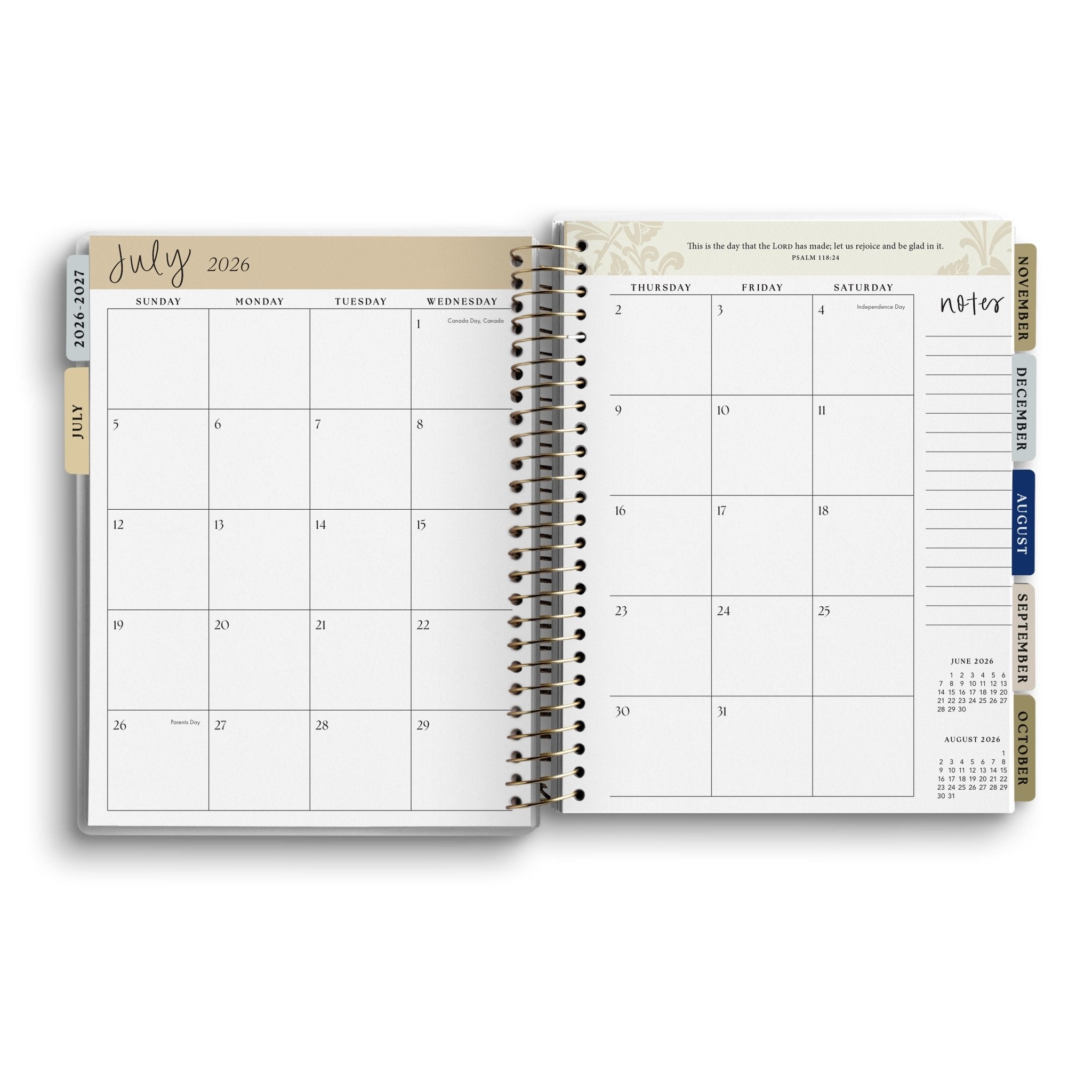 Walking with Jesus All Day, Every Day 2026-2027 18 Month Planner Sweet Water Decor