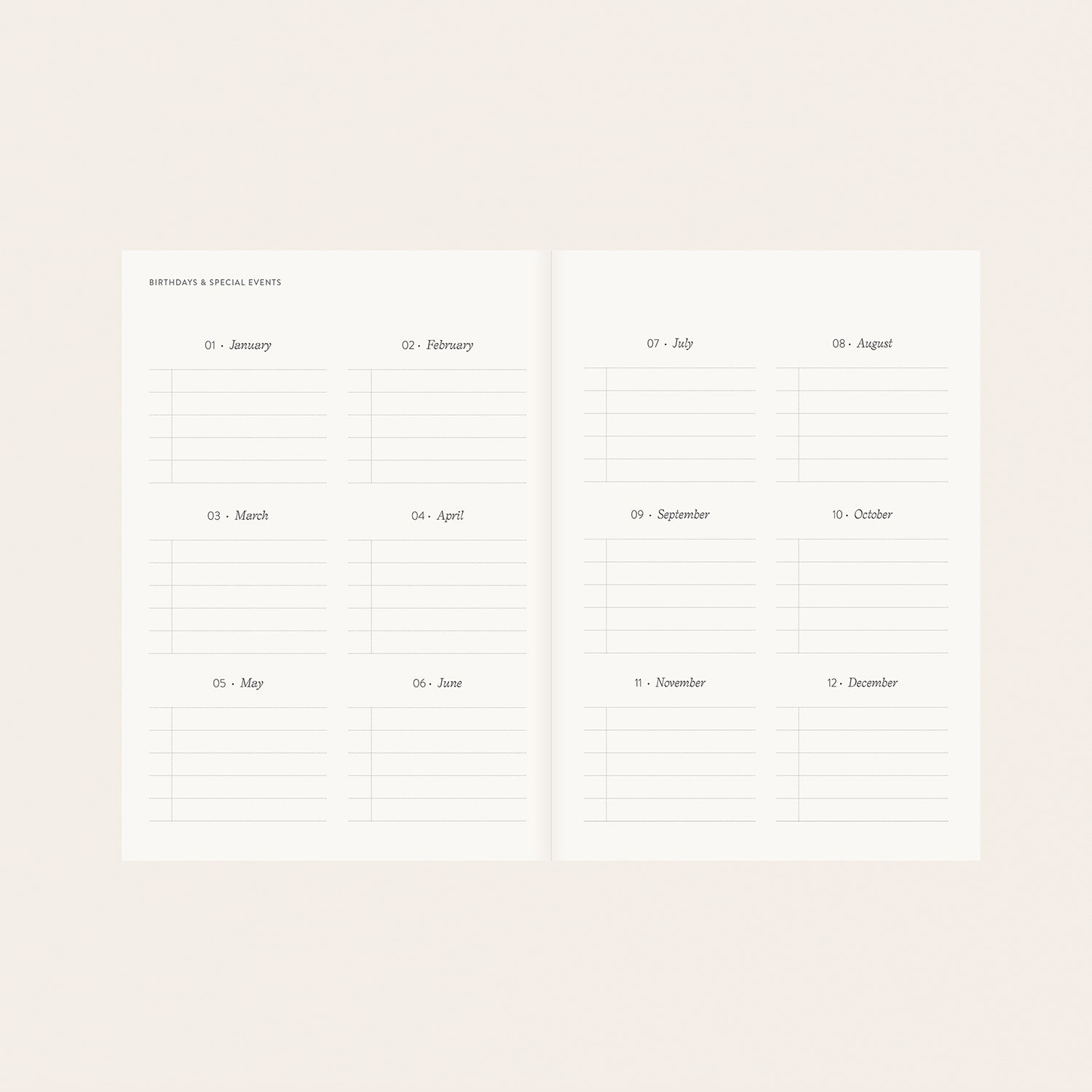 REVERIE | LINEN-BOUND PLANNER Botanica Paper Co.® REVERIE | LINEN-BOUND PLANNER Botanica Paper Co.®