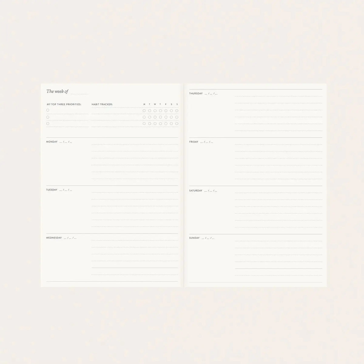 REVERIE | LINEN-BOUND PLANNER Botanica Paper Co.® REVERIE | LINEN-BOUND PLANNER Botanica Paper Co.®