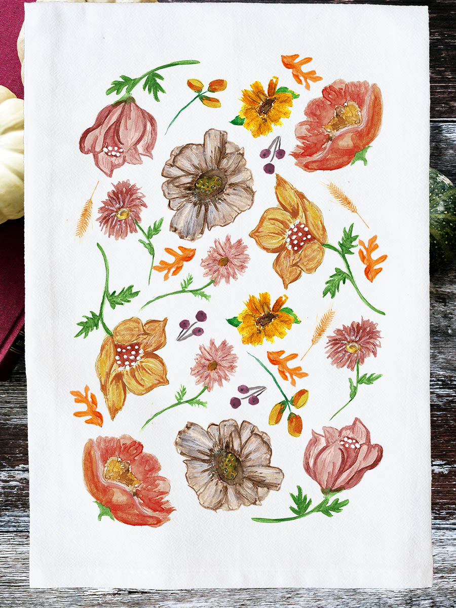 Floral pattern on a white background
