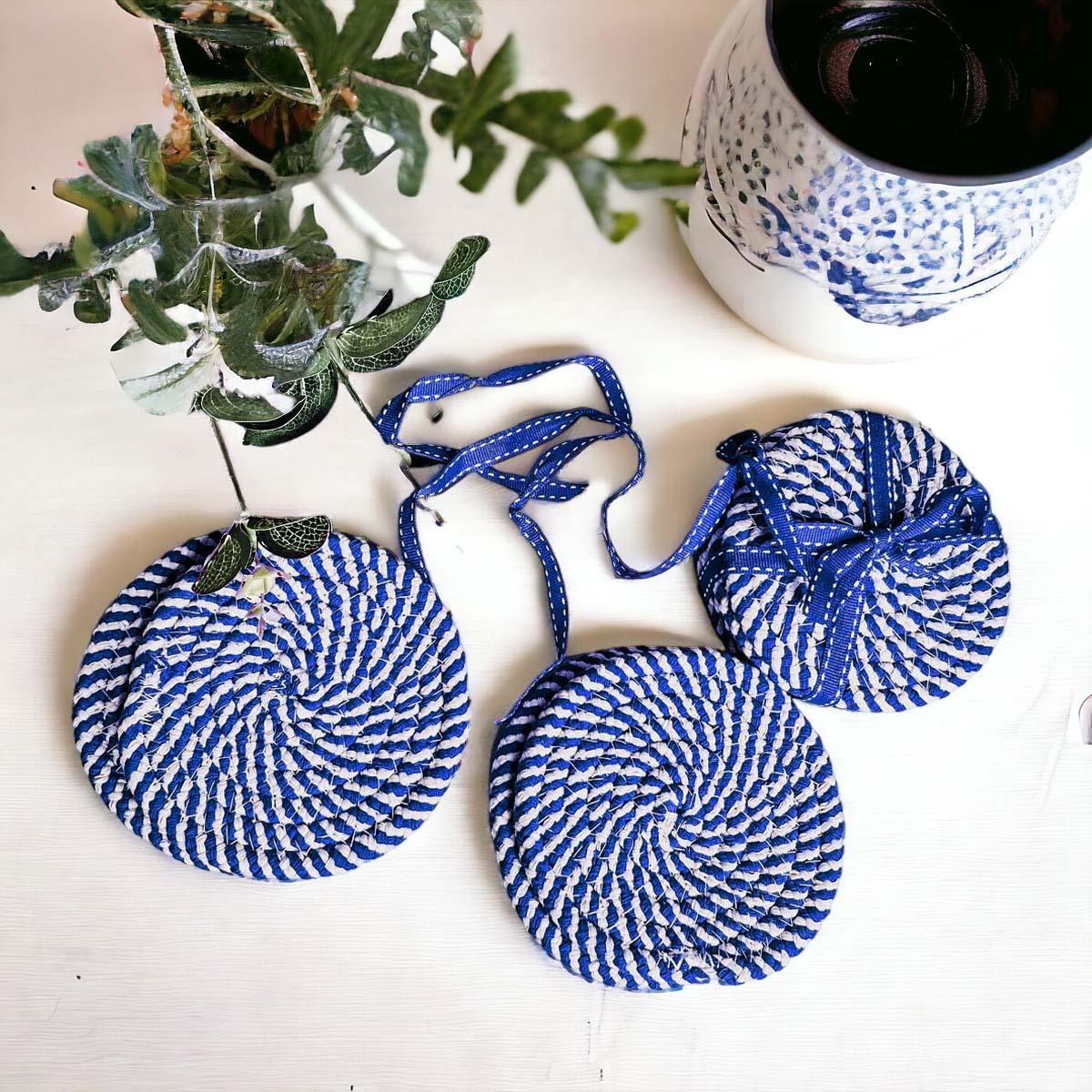 Blue Braided 4pk Gia Roma
