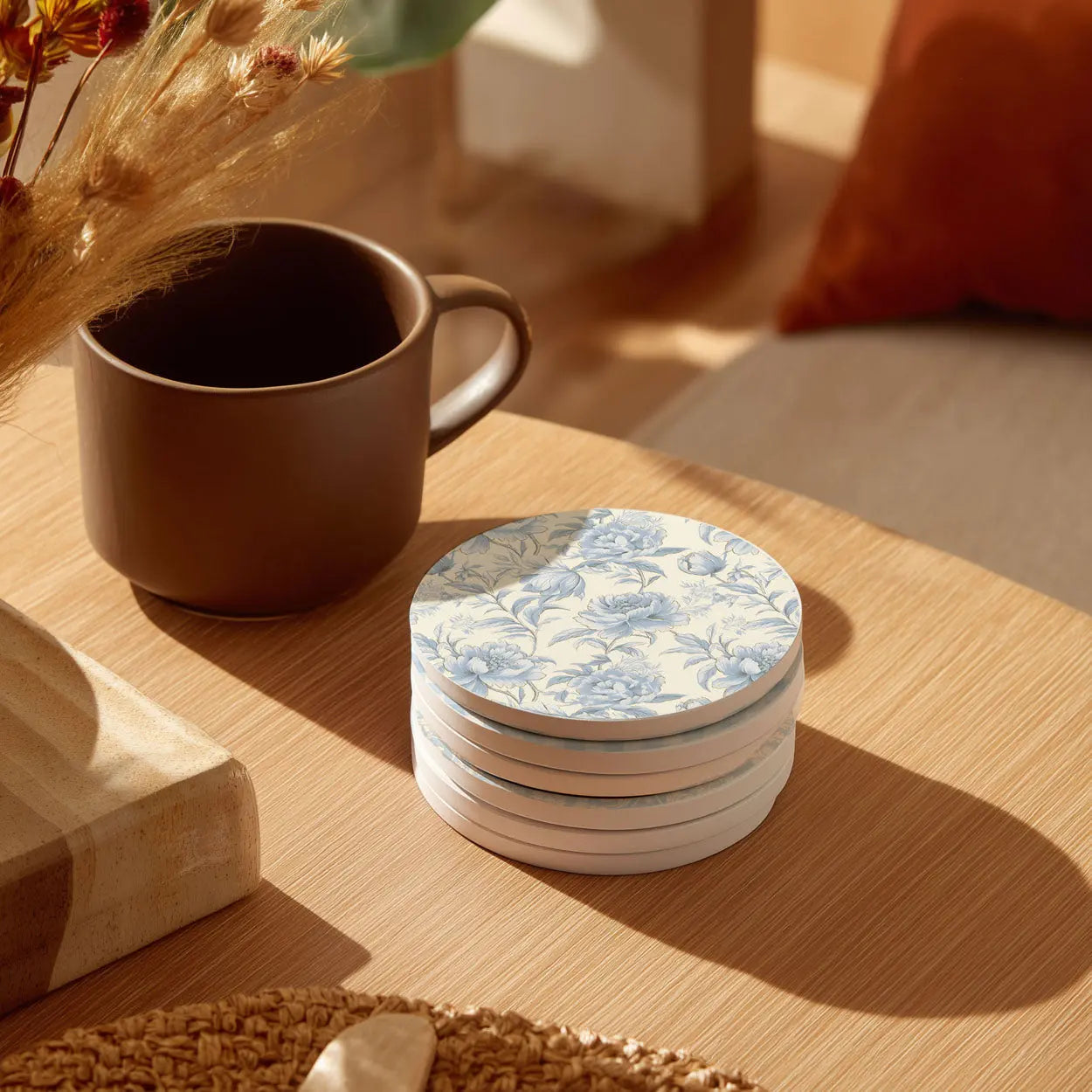 French Country Ceramic Coasters Gia Roma French Country Ceramic Coasters Gia Roma
