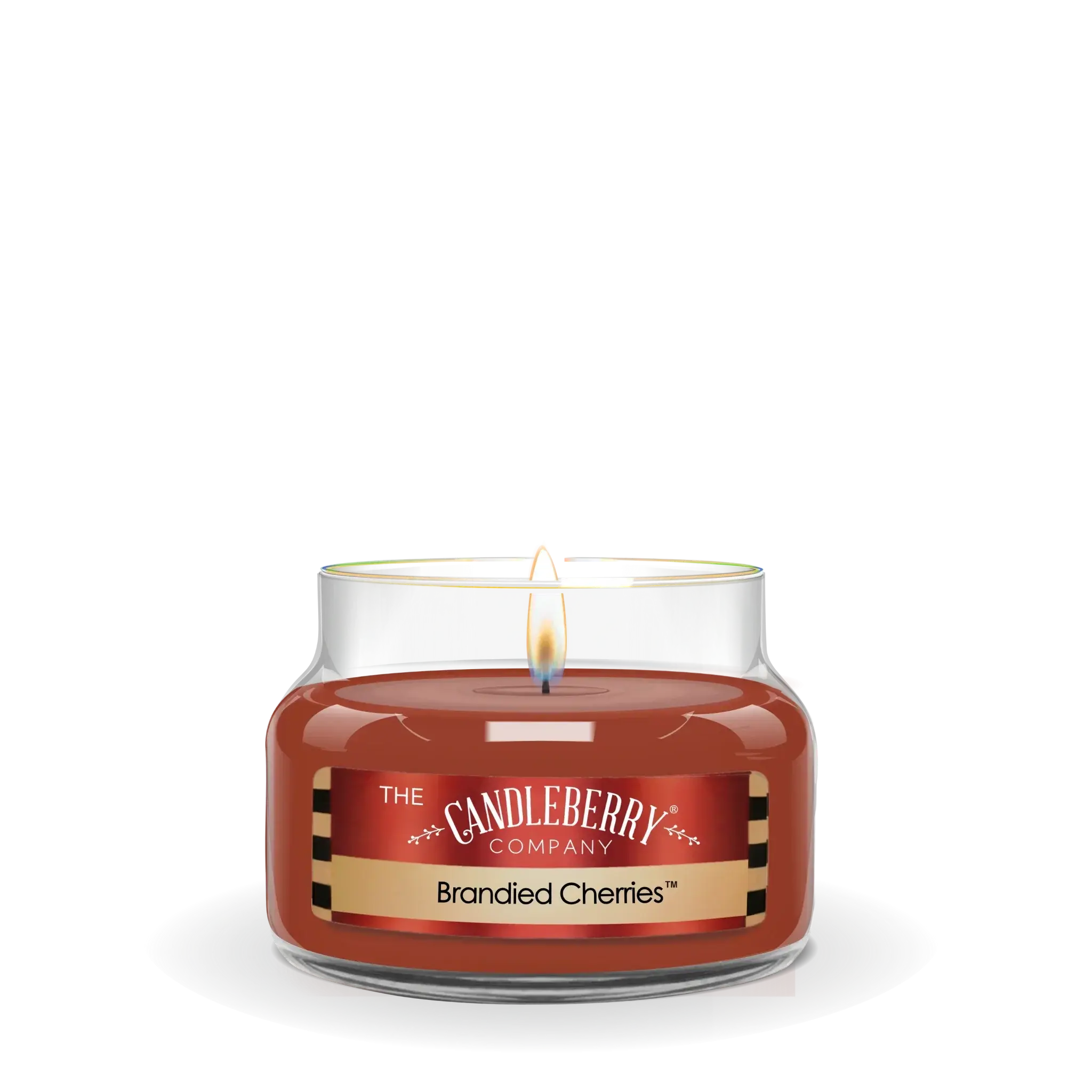 Brandied Cherries scented candle by The Candleberry Company, cozy home decor